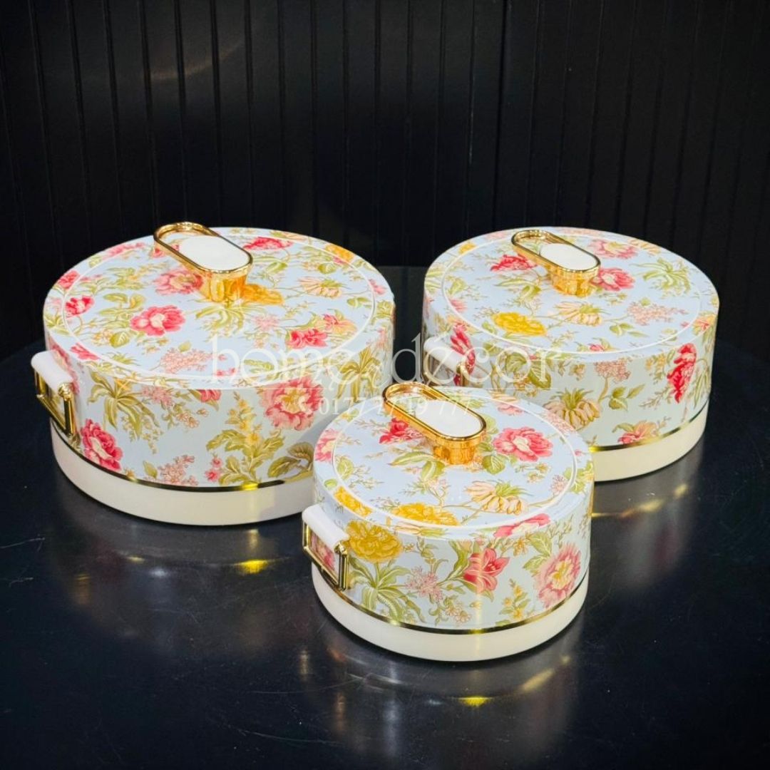 Keep Food Warm Hot Pots - Spring is in the Air 3 pcs set