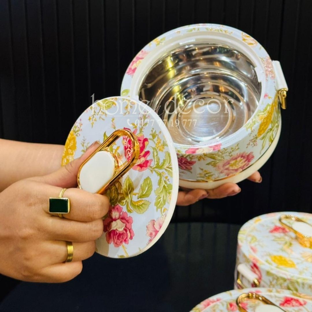 Keep Food Warm Hot Pots - Spring is in the Air 3 pcs set