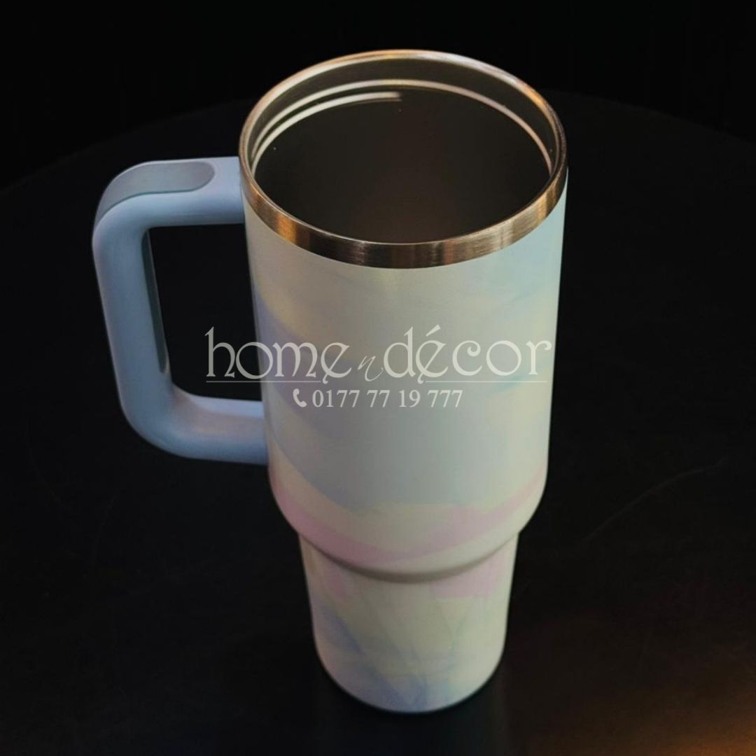 Flip-Straw Car Tumbler Insulated Mug