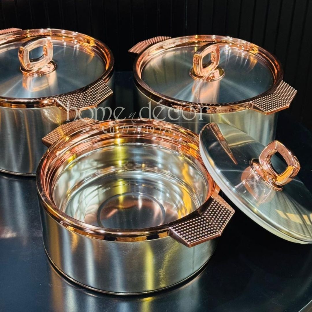 Keep Food Warm Hot Pots - Casserole Look 3 different size