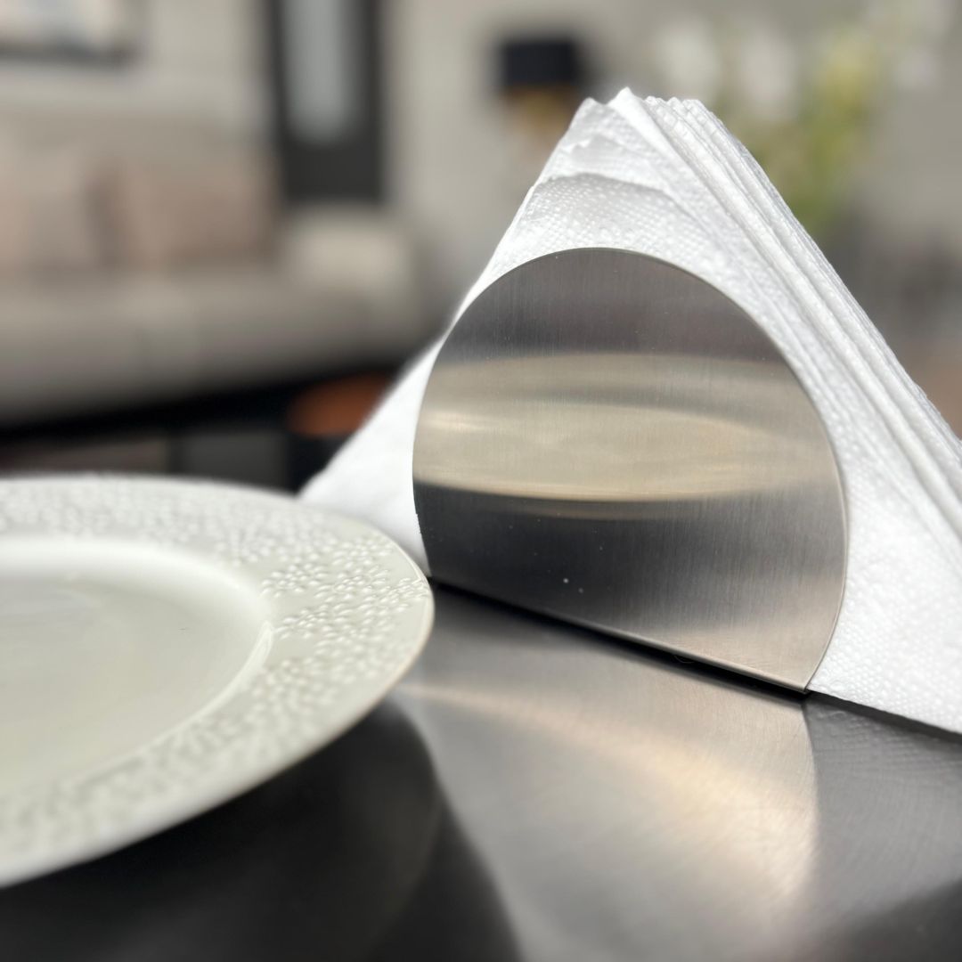 Modern & Stylish, Matte SS finish Semi-Circle Napkin Holder