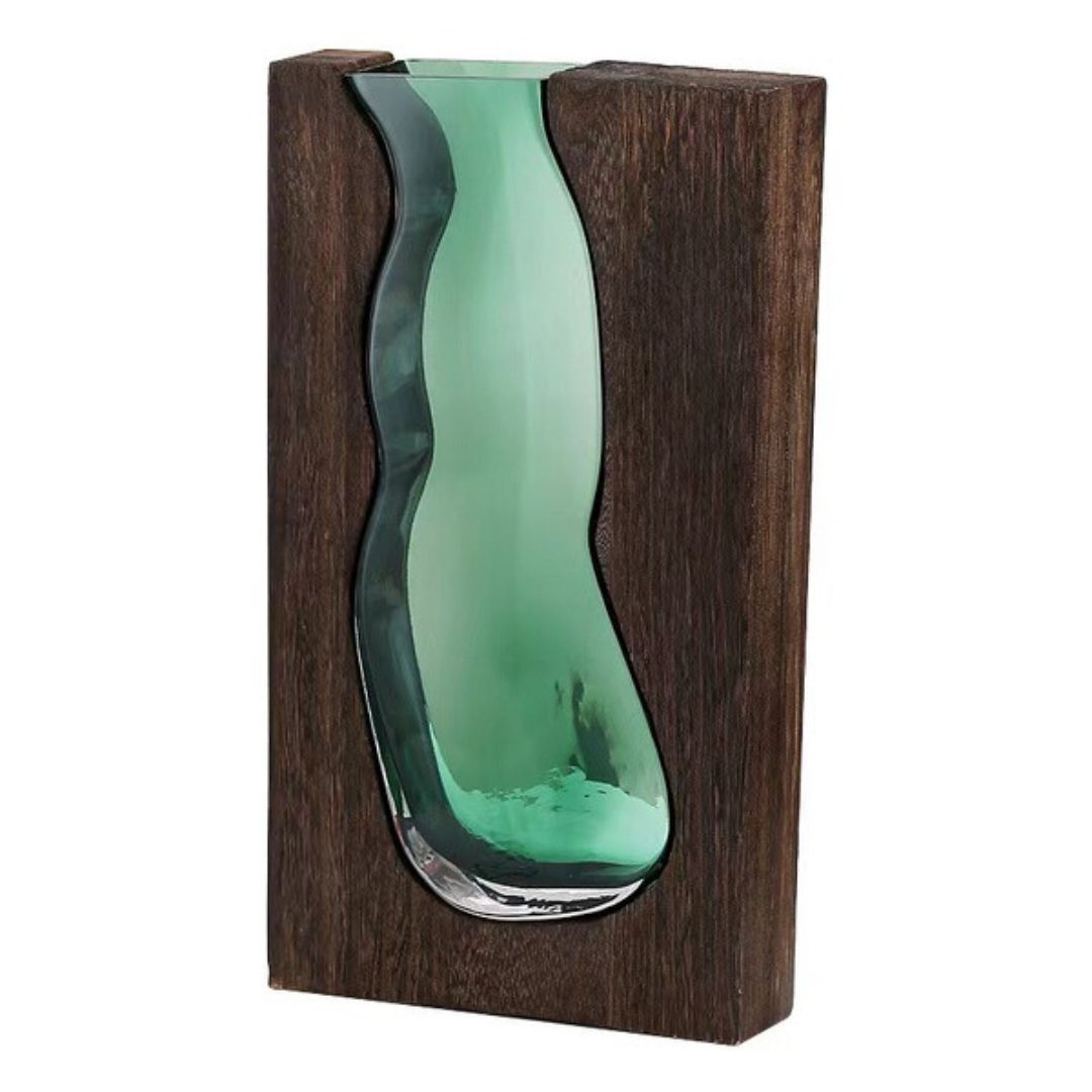 Wooden Block Designer Vase