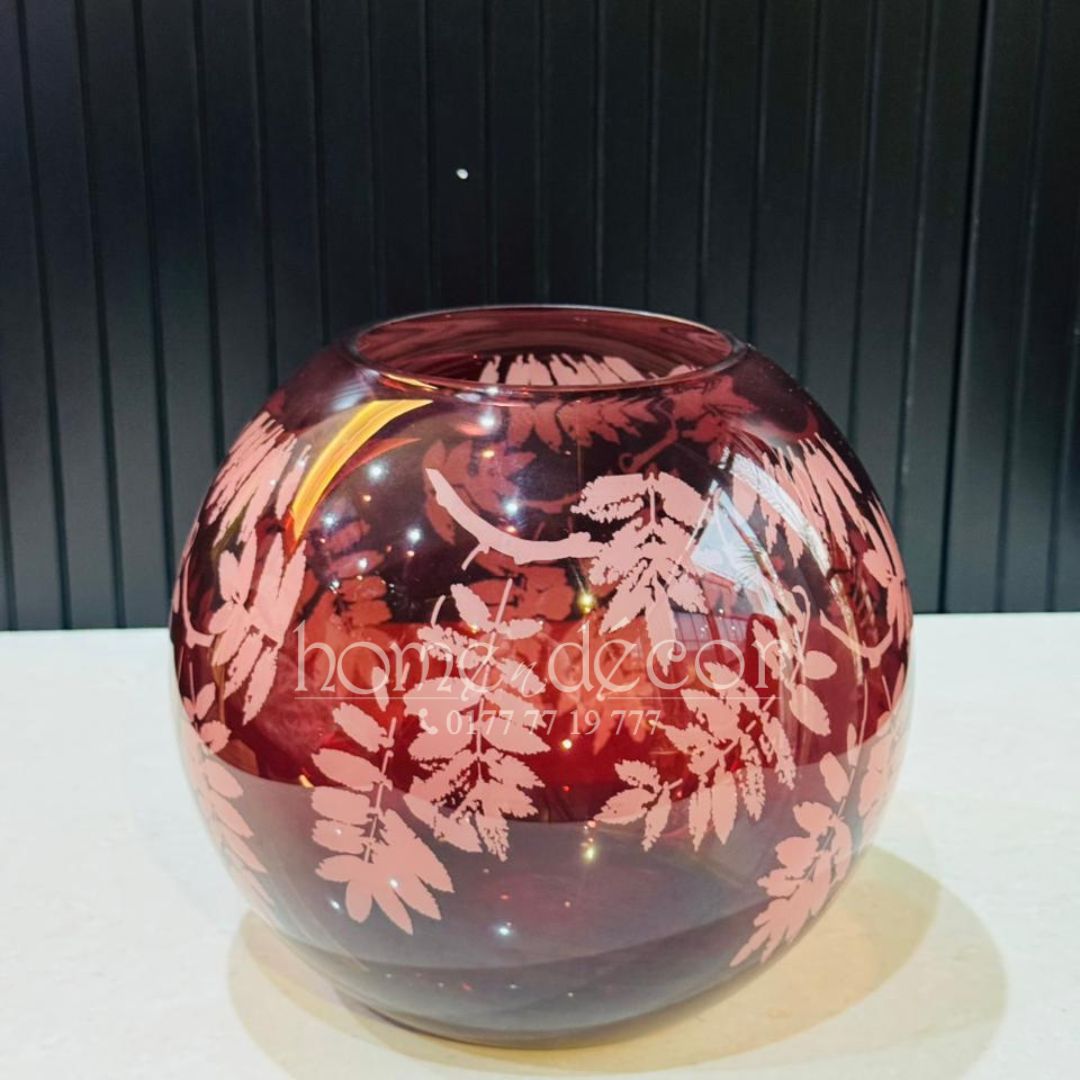 Maroonish Bowl Vase