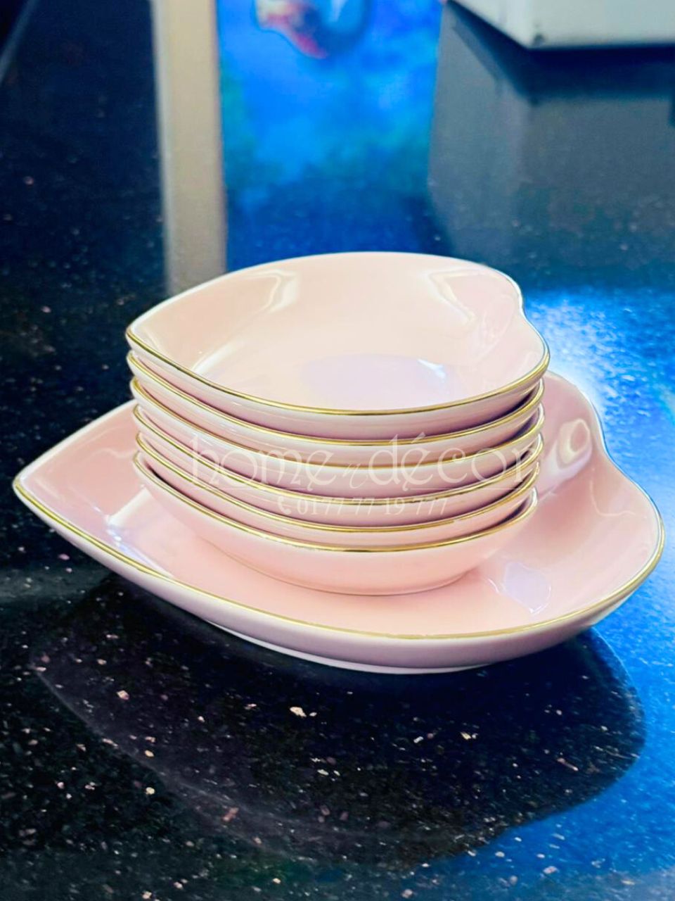 Be My Valentine 7 pc Dessert Set