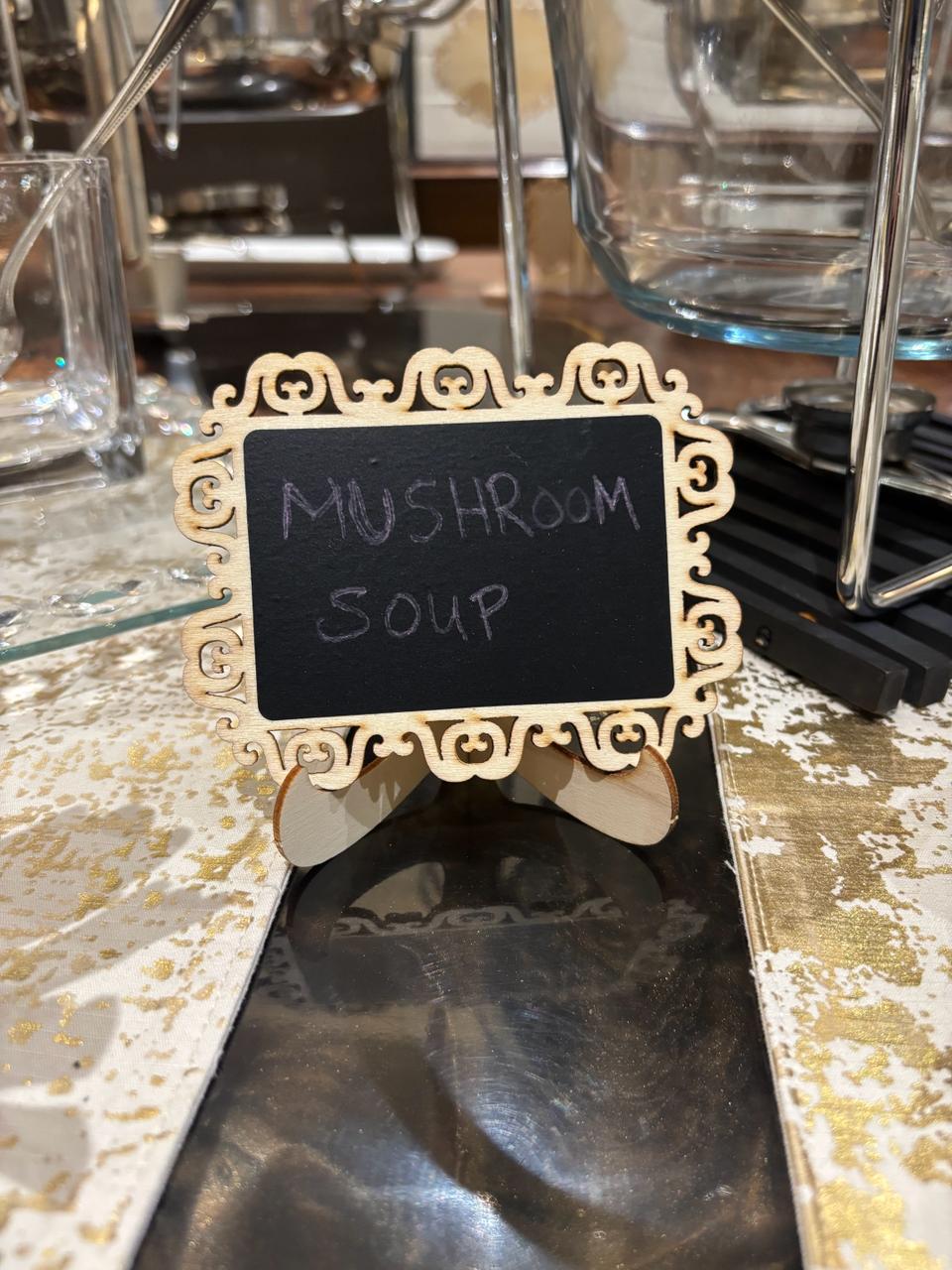 Wooden Food Label Stands- 6 pcs set