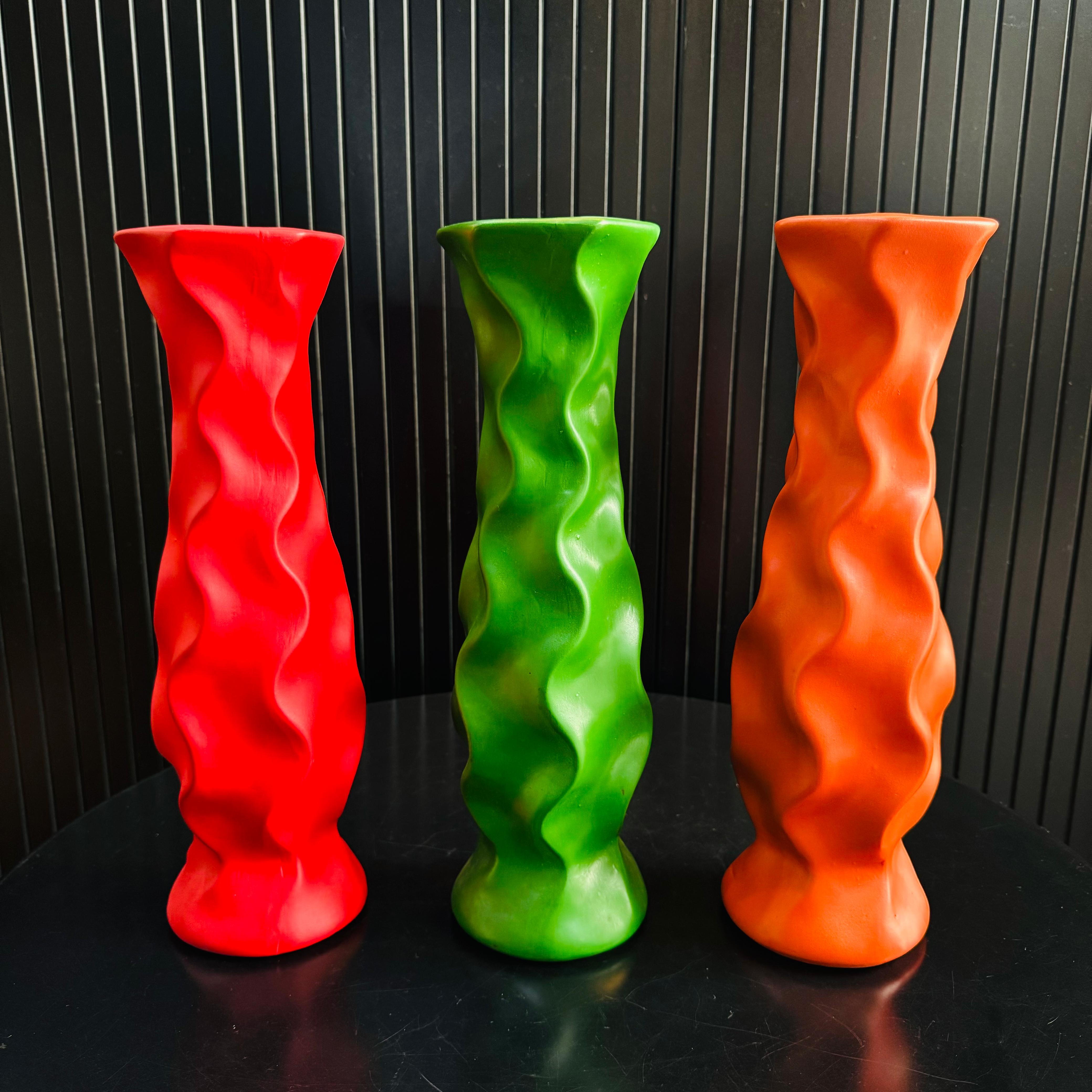 Textured Cylinder Vases