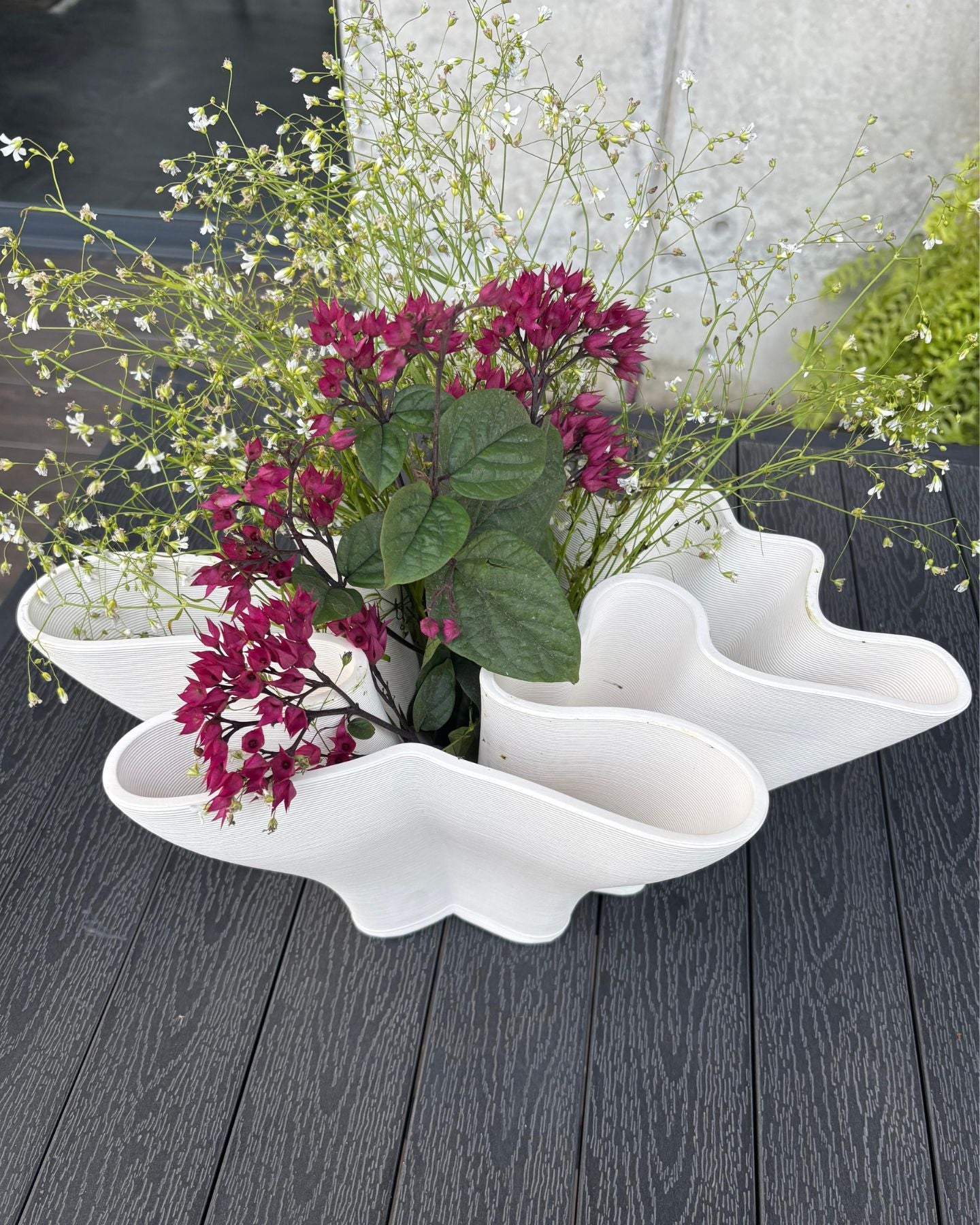 Modern Swirled Ceramic Vase - 2 different size