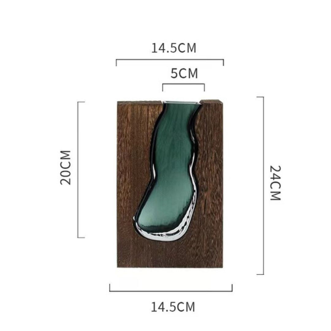 Wooden Block Designer Vase