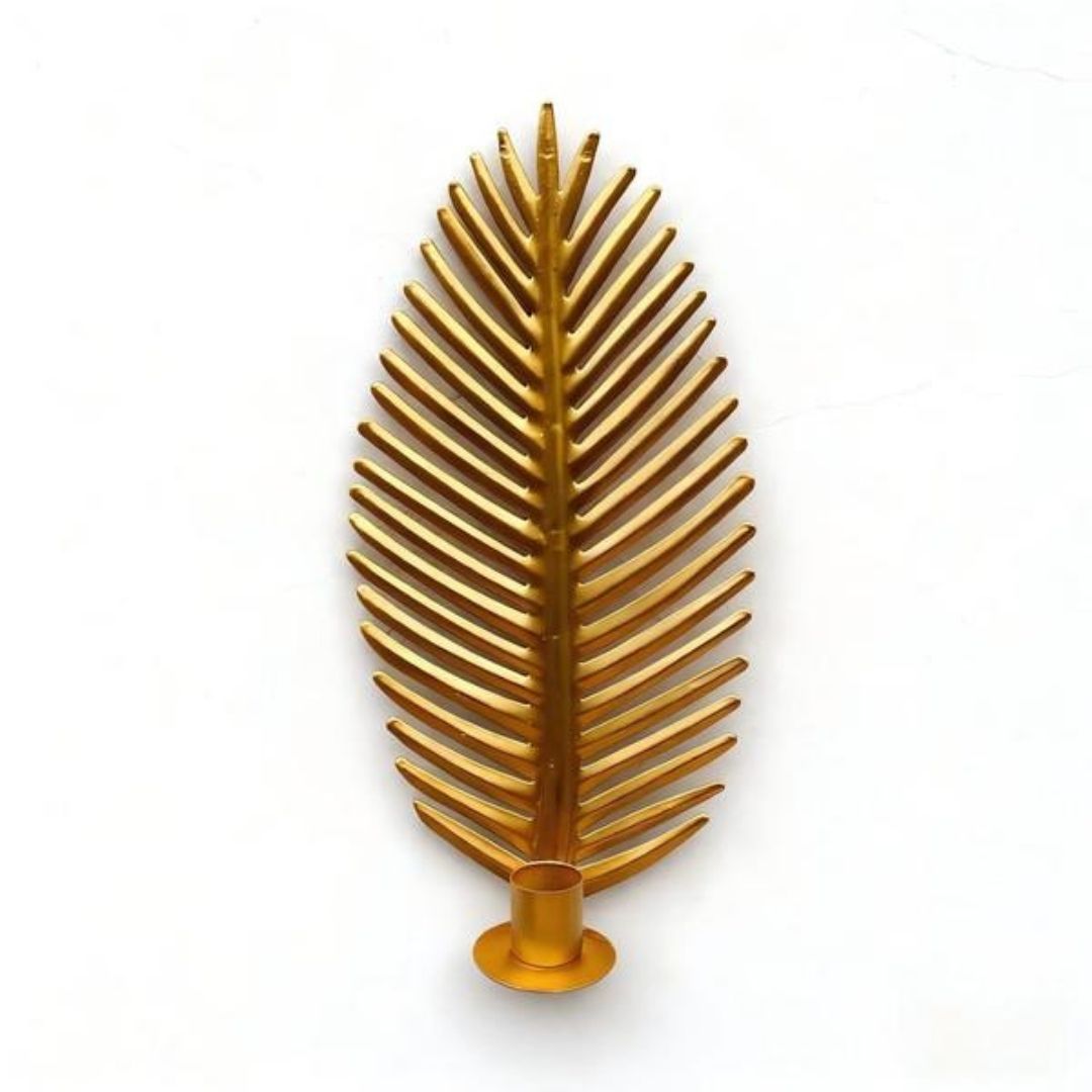 Metal Leaf Candle Holder 2 Different color