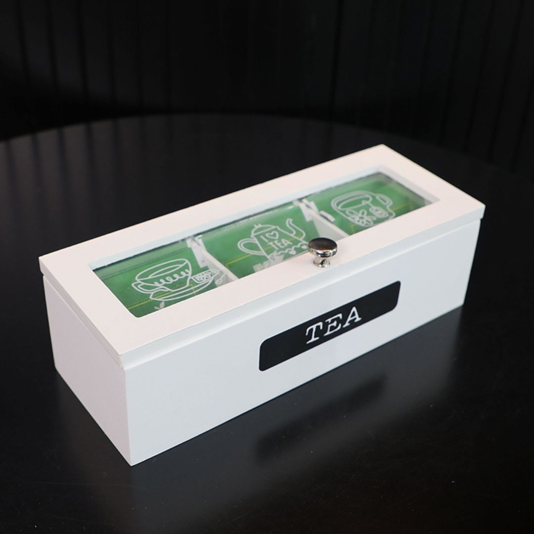 Tea Bag Storage - 3 Compartment