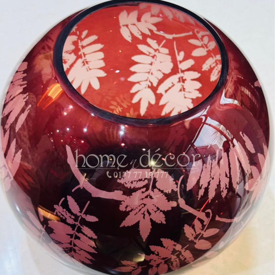 Maroonish Bowl Vase