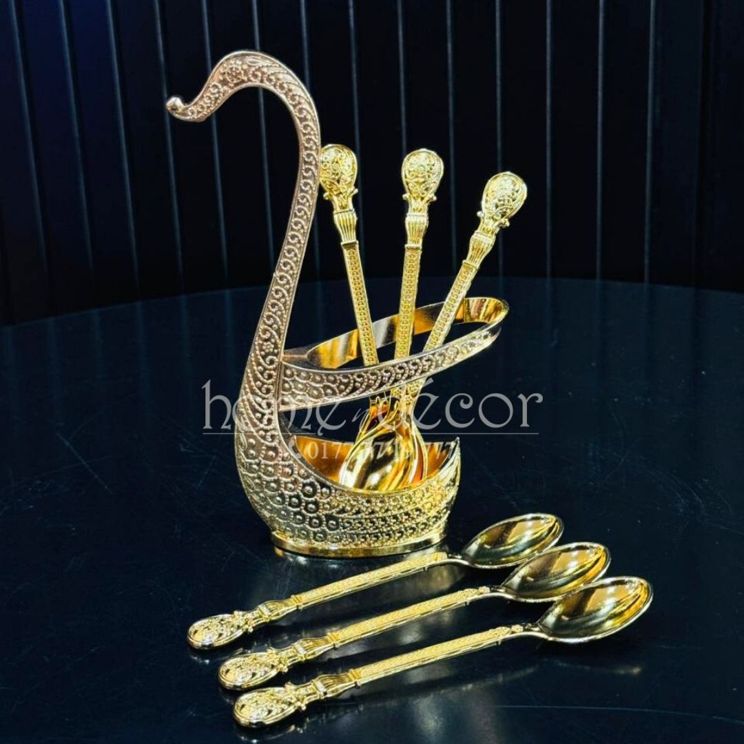 Golden Swan- 6 Teaspoon Set