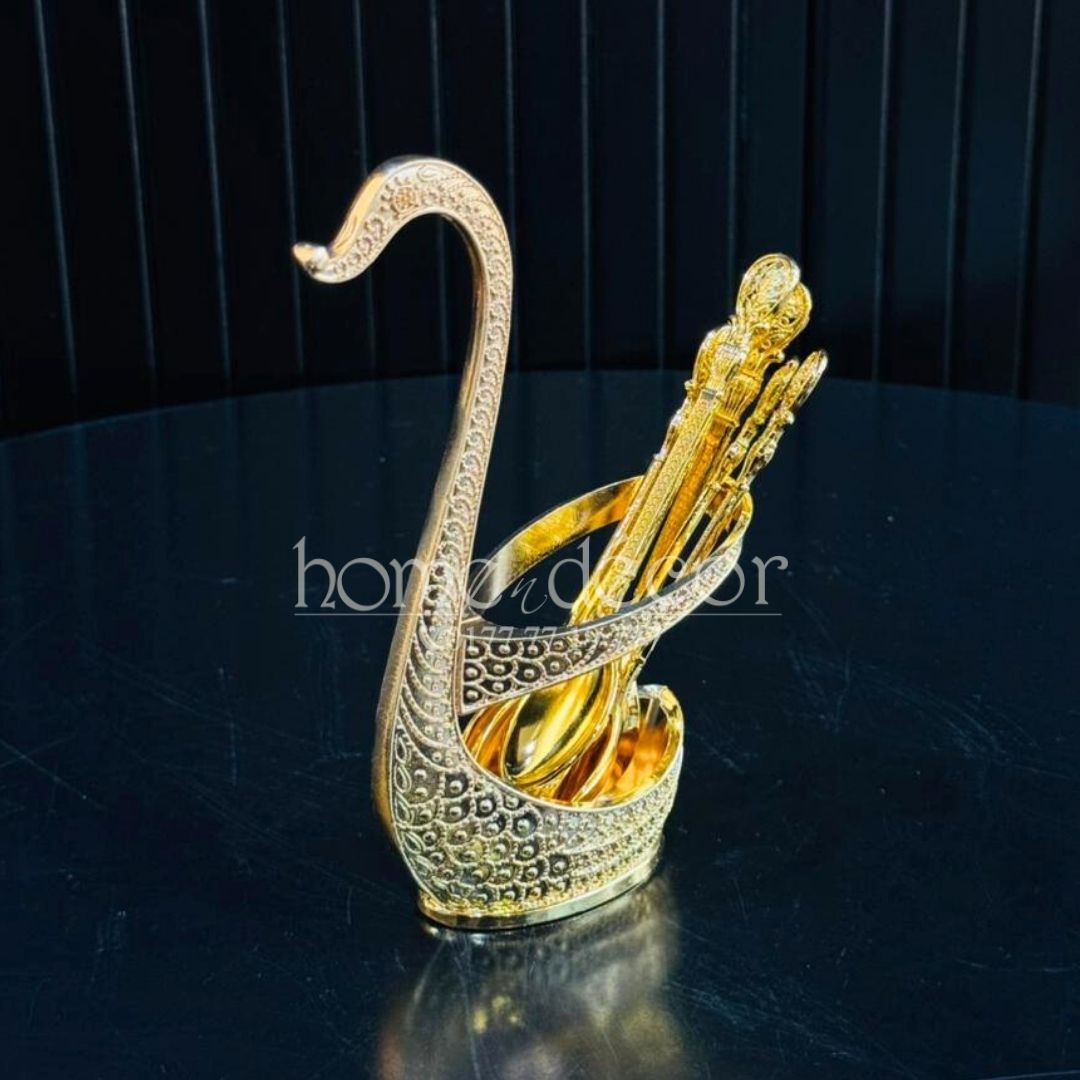 Golden Swan- 6 Teaspoon Set
