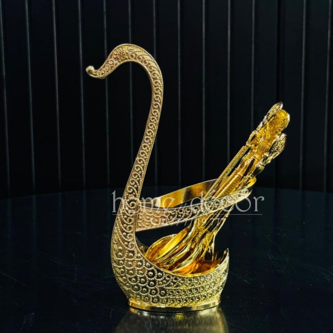 Golden Swan- 6 Teaspoon Set