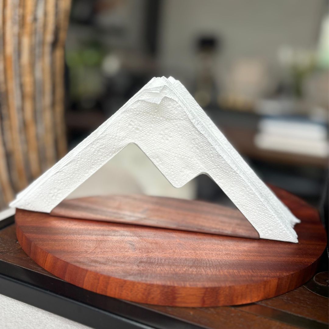 Matte SS Double Peak Napkin Holder
