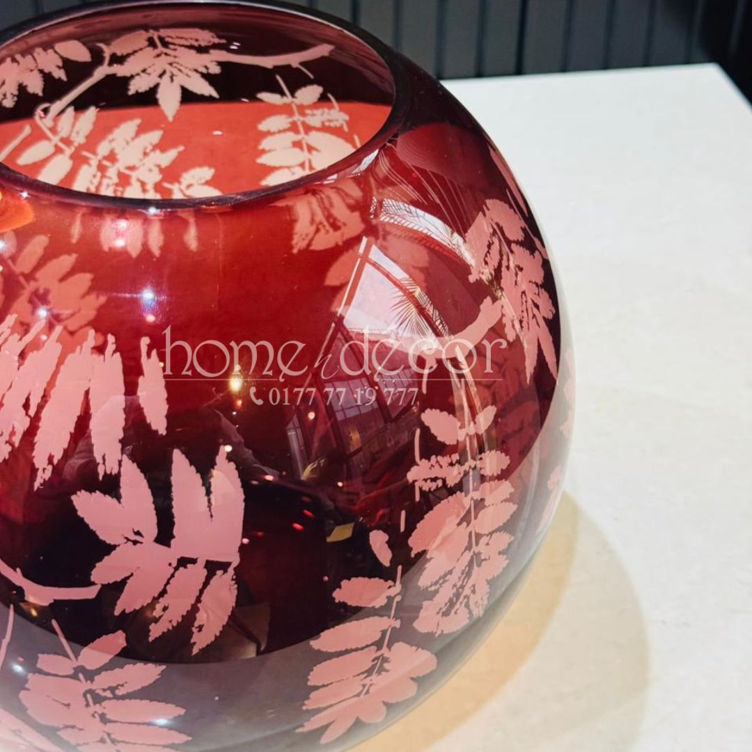 Maroonish Bowl Vase