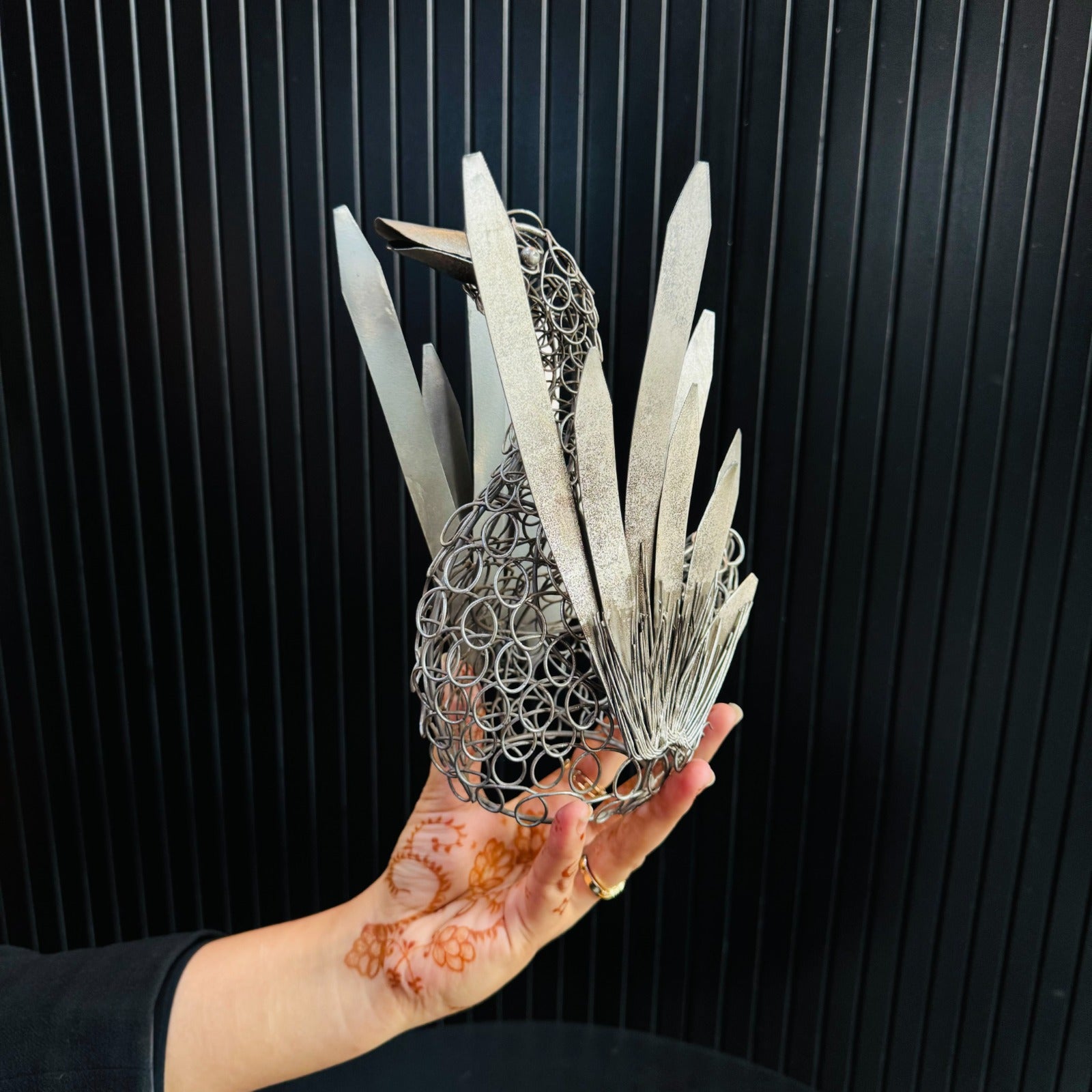 Metal Bird Showpiece