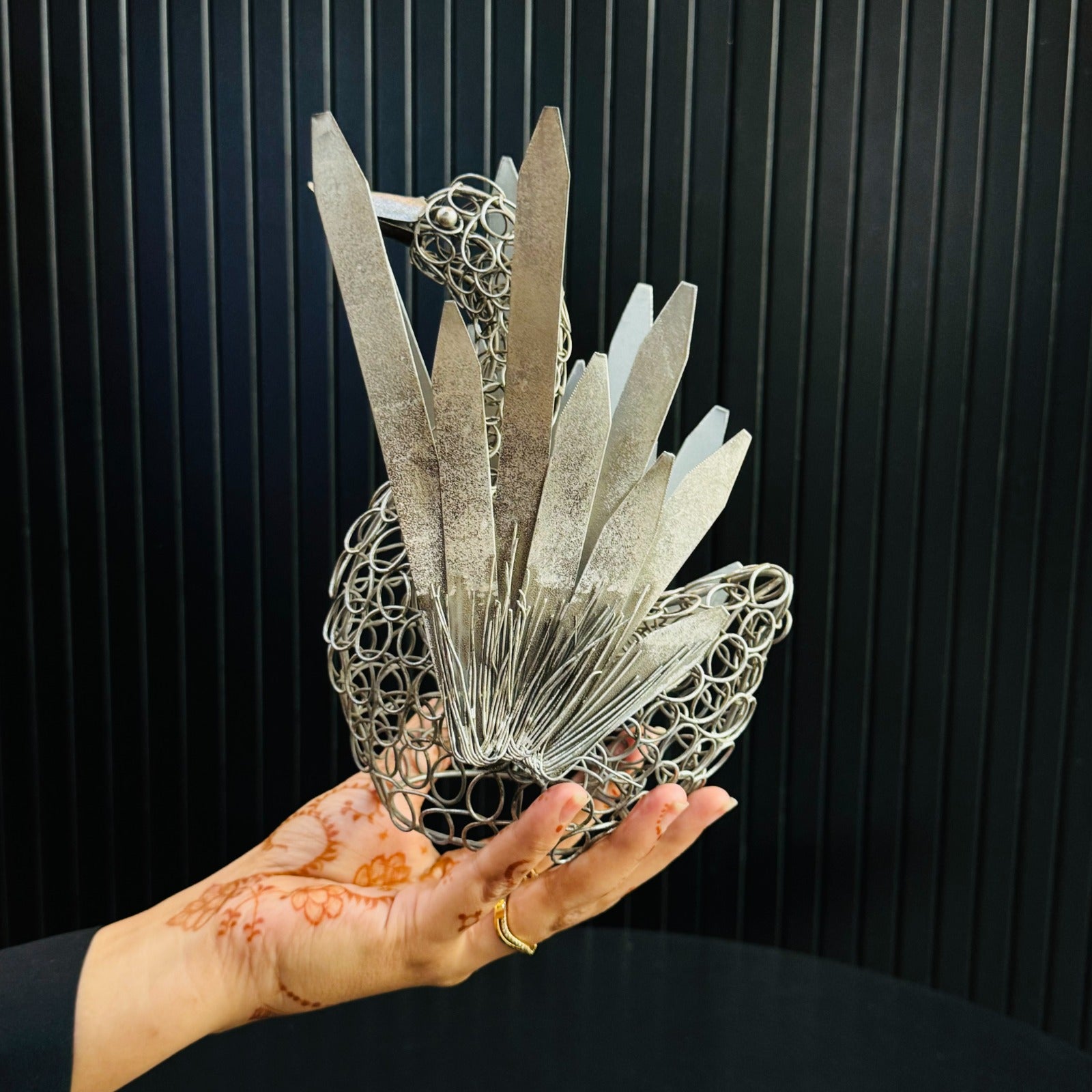 Metal Bird Showpiece