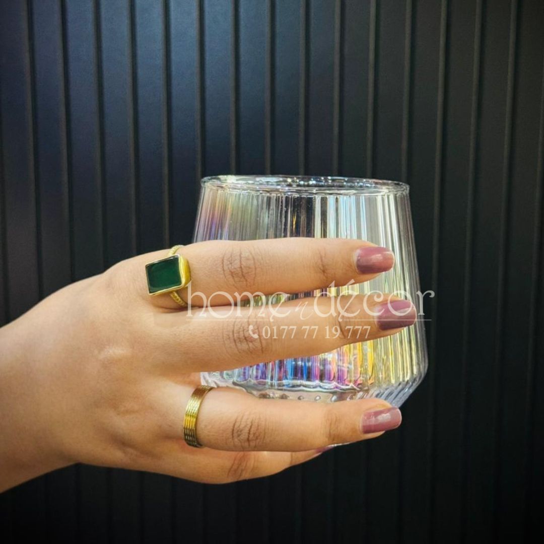 Shaded Striped  Glass Set