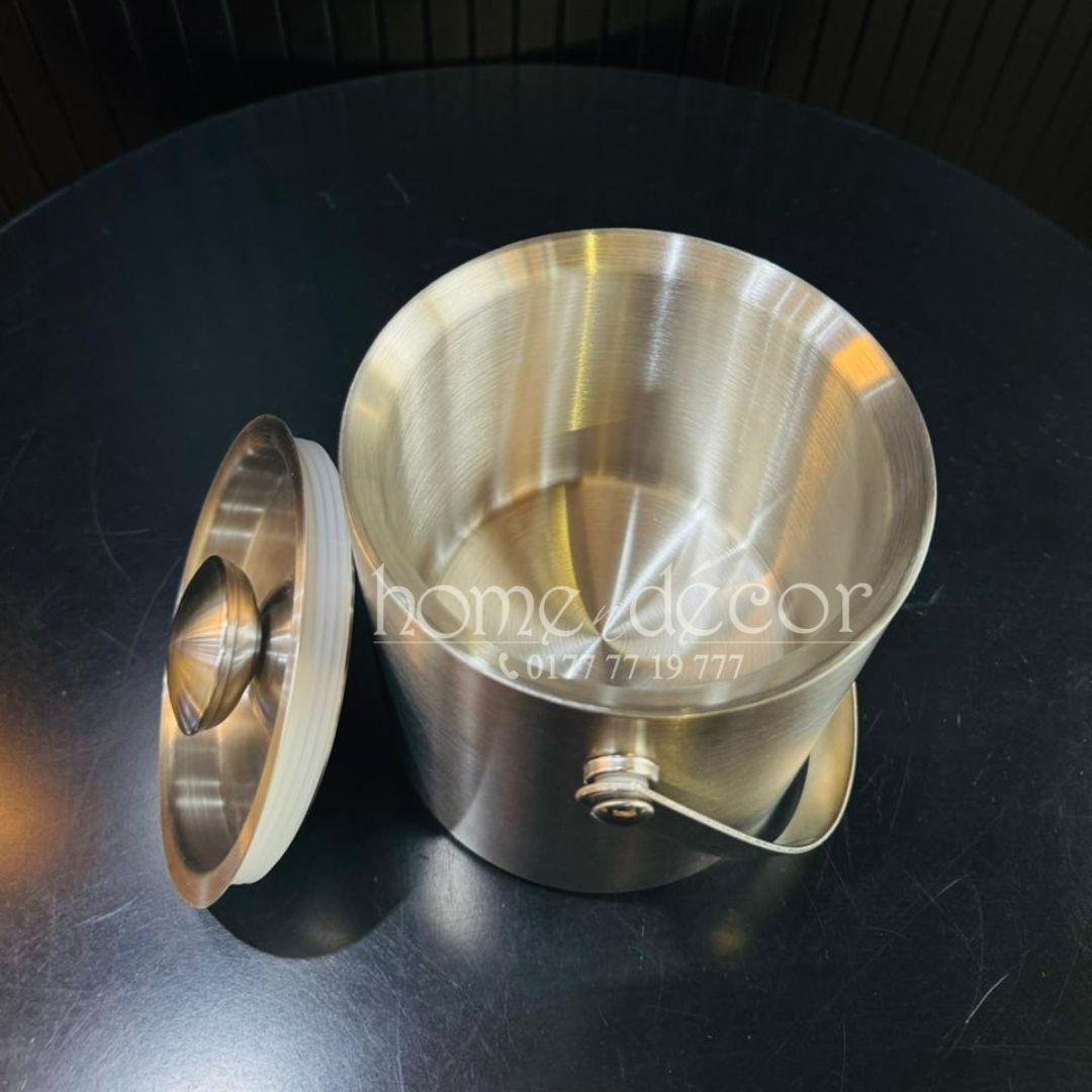 Stainless Steel- Ice Bucket with Lid