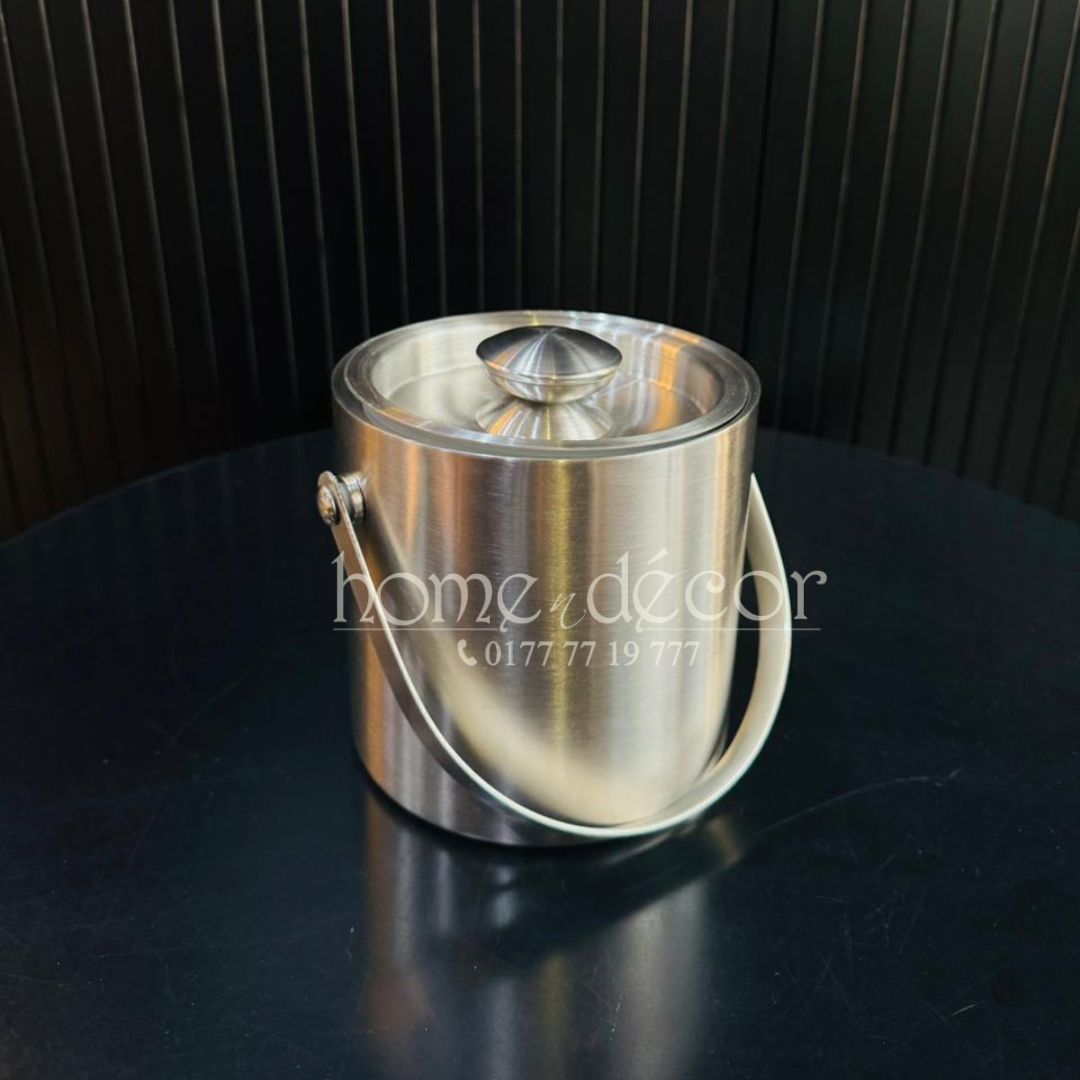 Stainless Steel- Ice Bucket with Lid