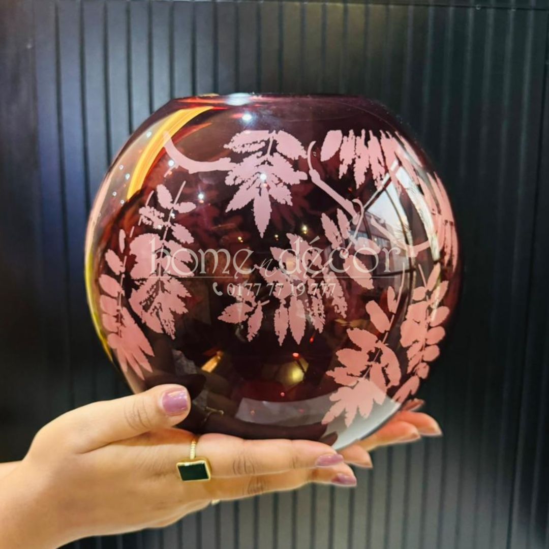 Maroonish Bowl Vase