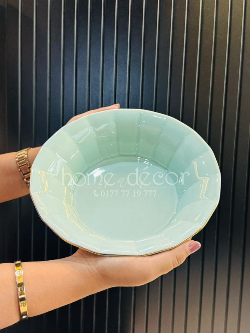 Teal Deep Dessert Bowl- 7 PC Set