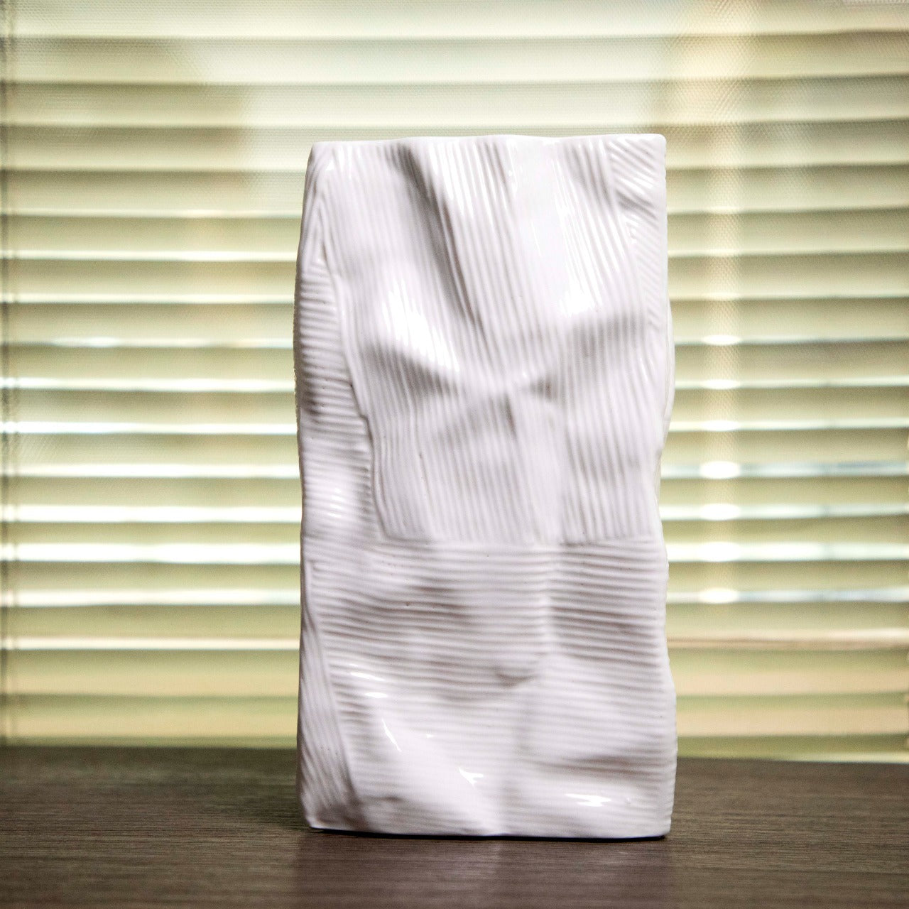 Charming white ceramic vases