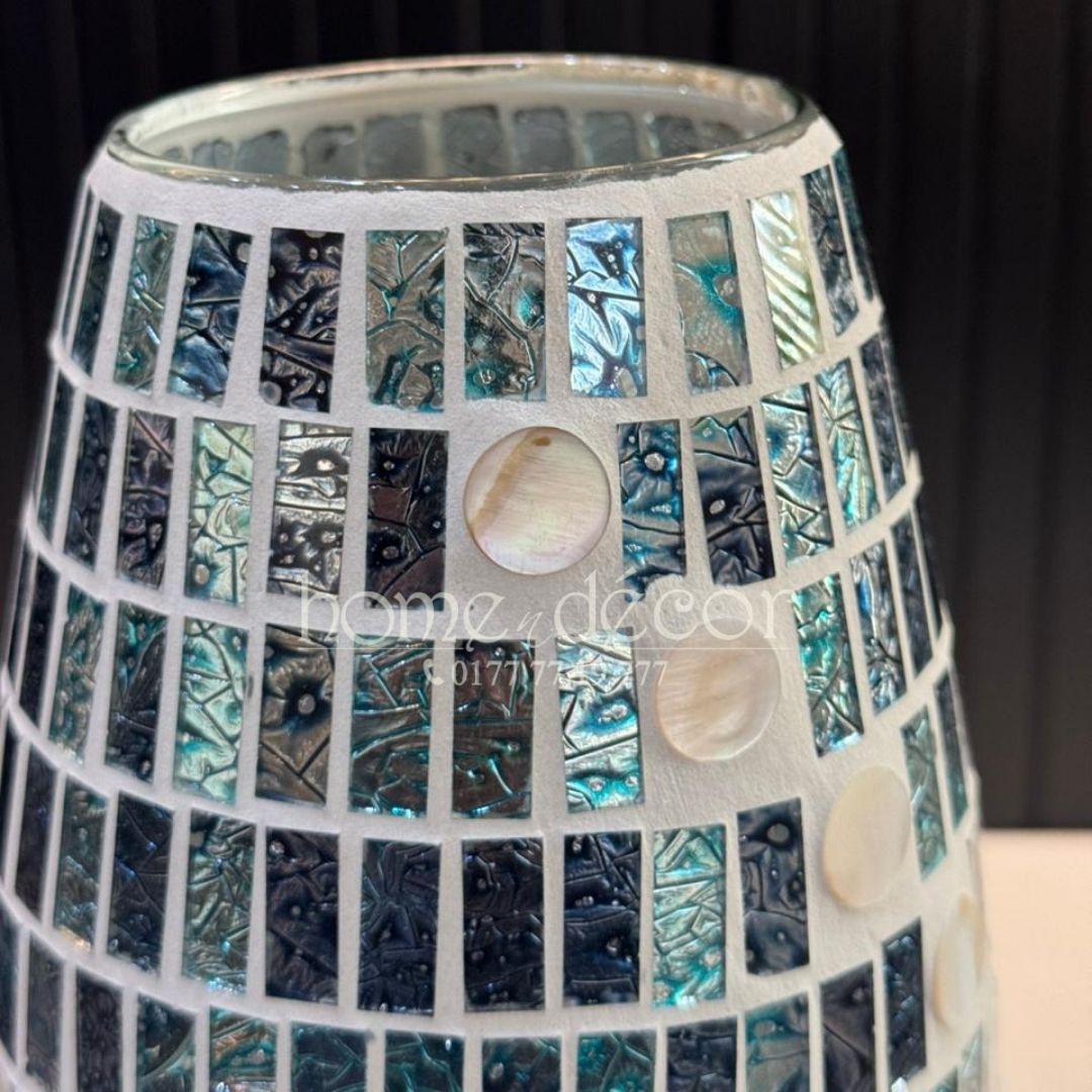 Meditteranean Blue  Mosaic Vase