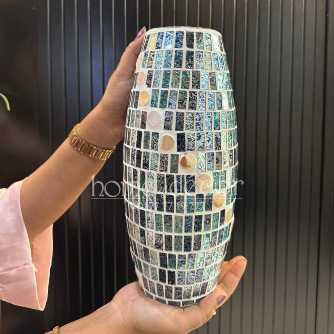 Meditteranean Blue  Mosaic Vase