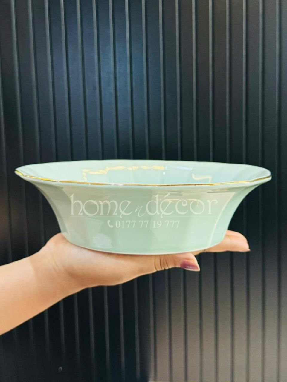 Teal Deep Dessert Bowl- 7 PC Set