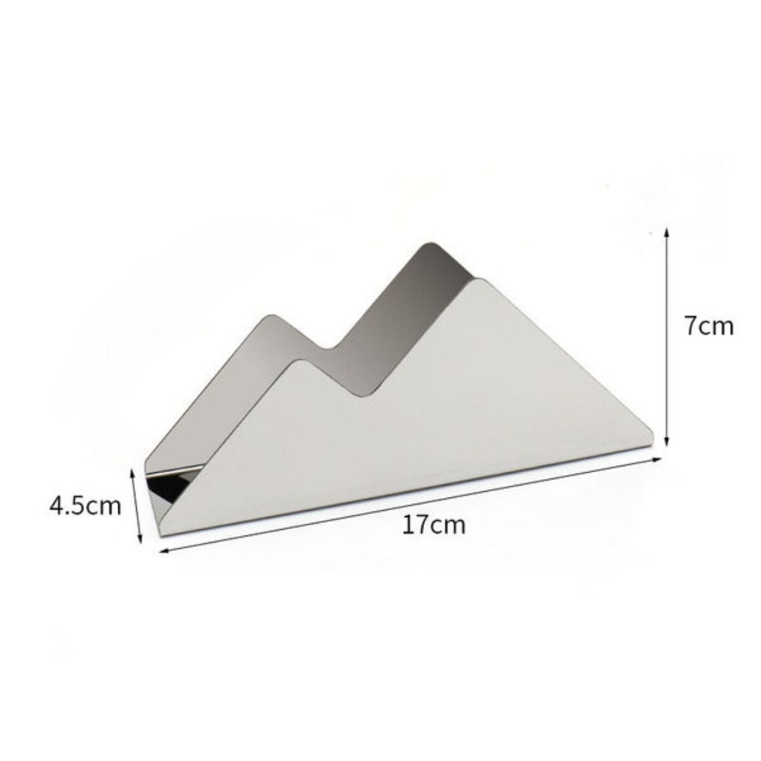 Matte SS Double Peak Napkin Holder