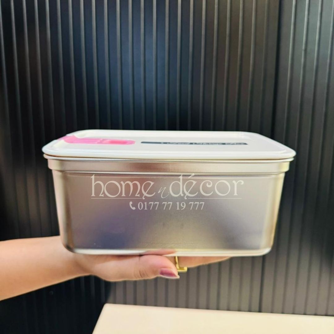 Airtight Food Storage Steel Container - 3 pcs Set