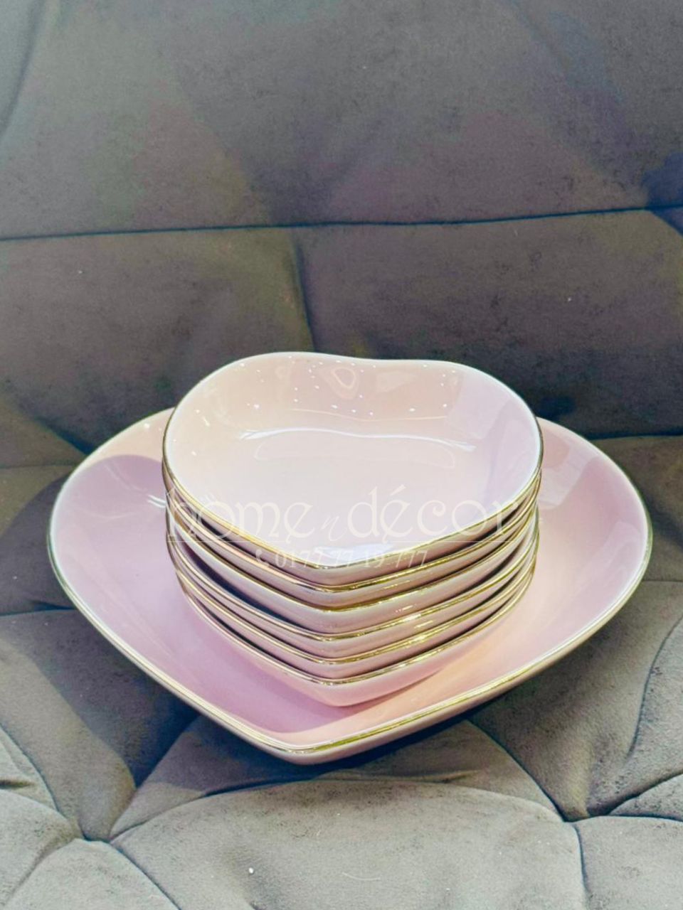 Be My Valentine 7 pc Dessert Set