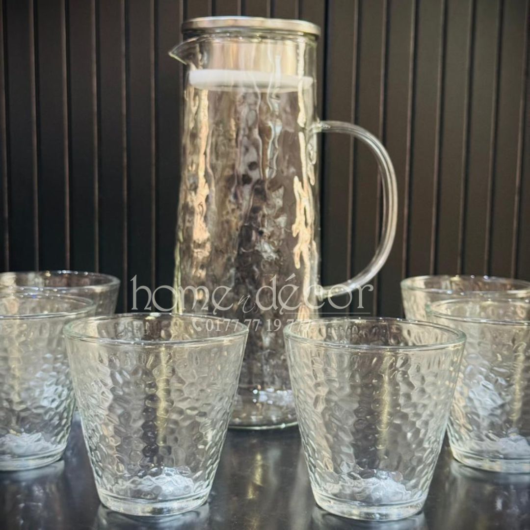 Glass & Jug Set- 7 pcs
