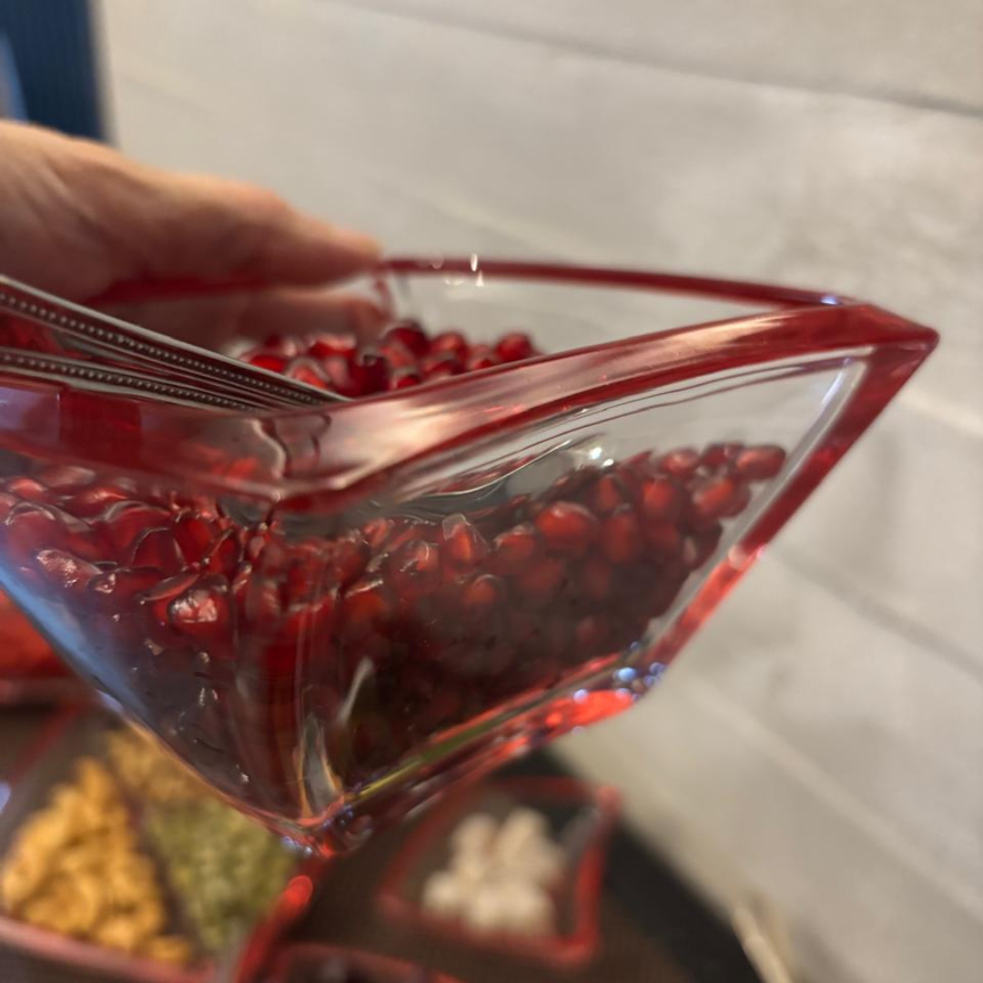 German Walther Glass Serving bowl 3 pcs set