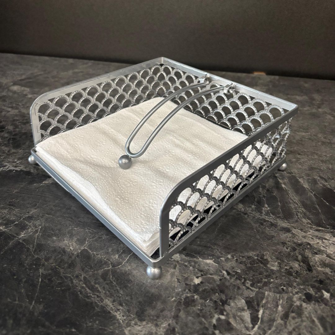 Dark Grey/ Deep beige Large Nordic  Napkin Holder