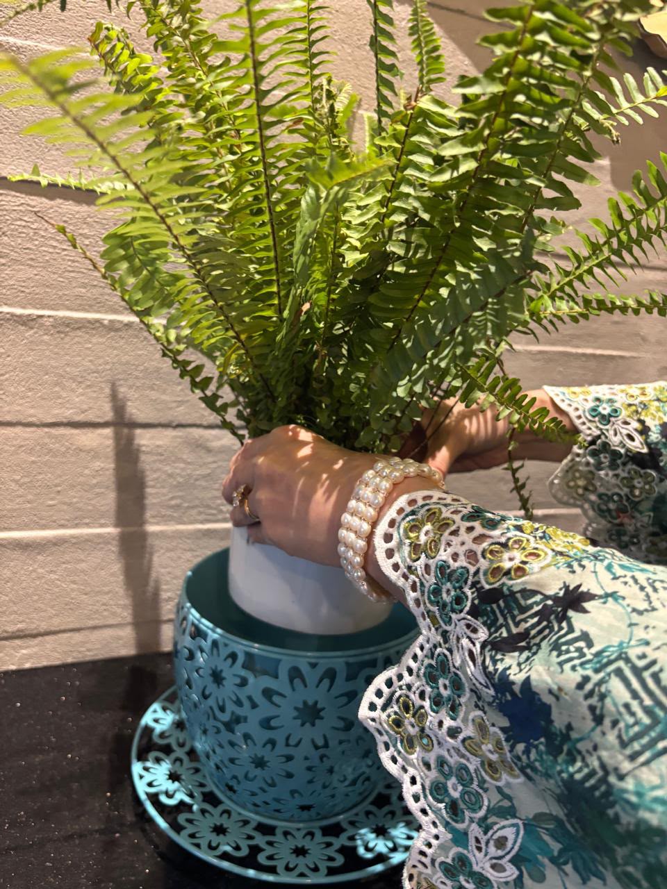 Metal Tea Cup Plant Holder