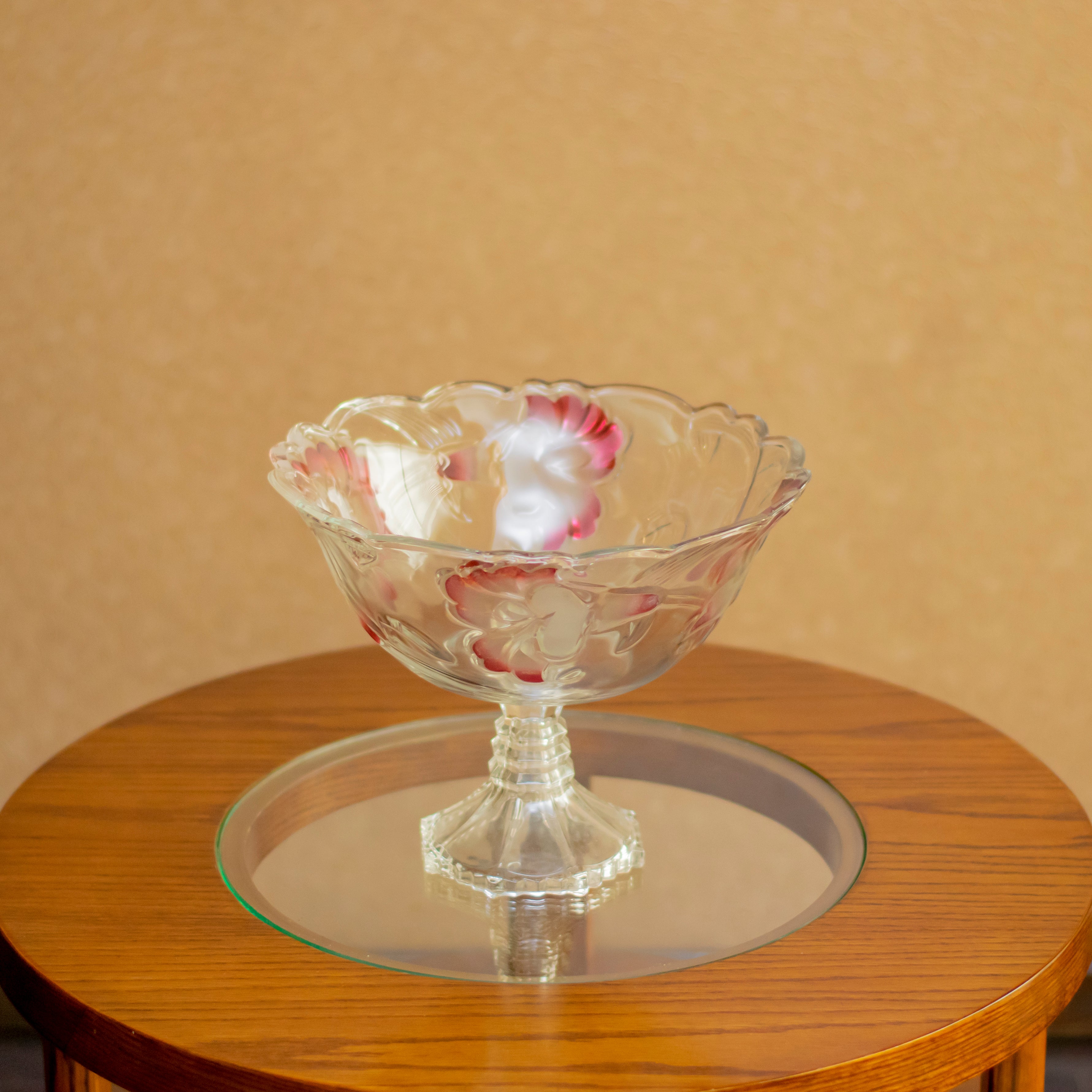 Pedestal Glass Bowl