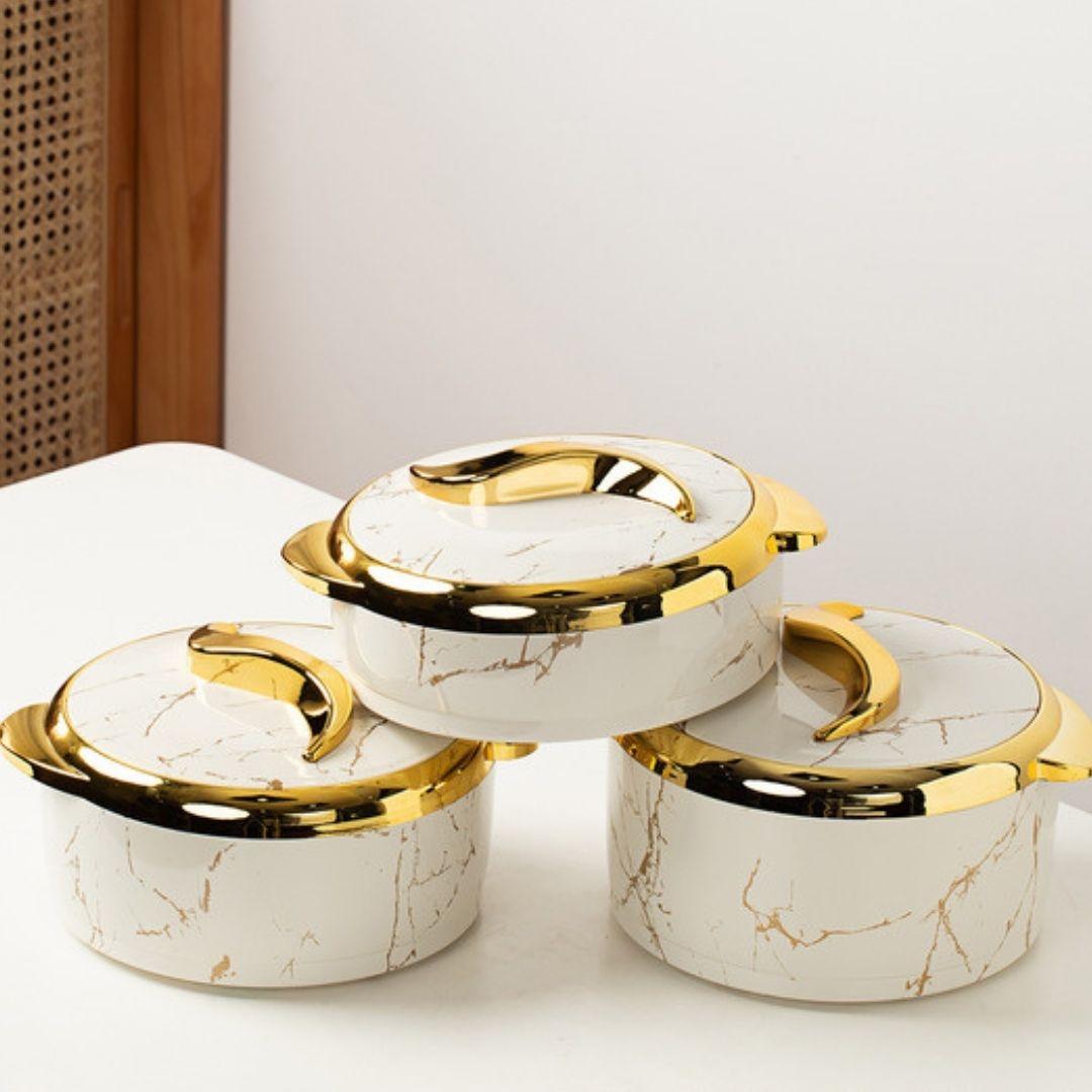 Food Warmer marble color  - 3 different size