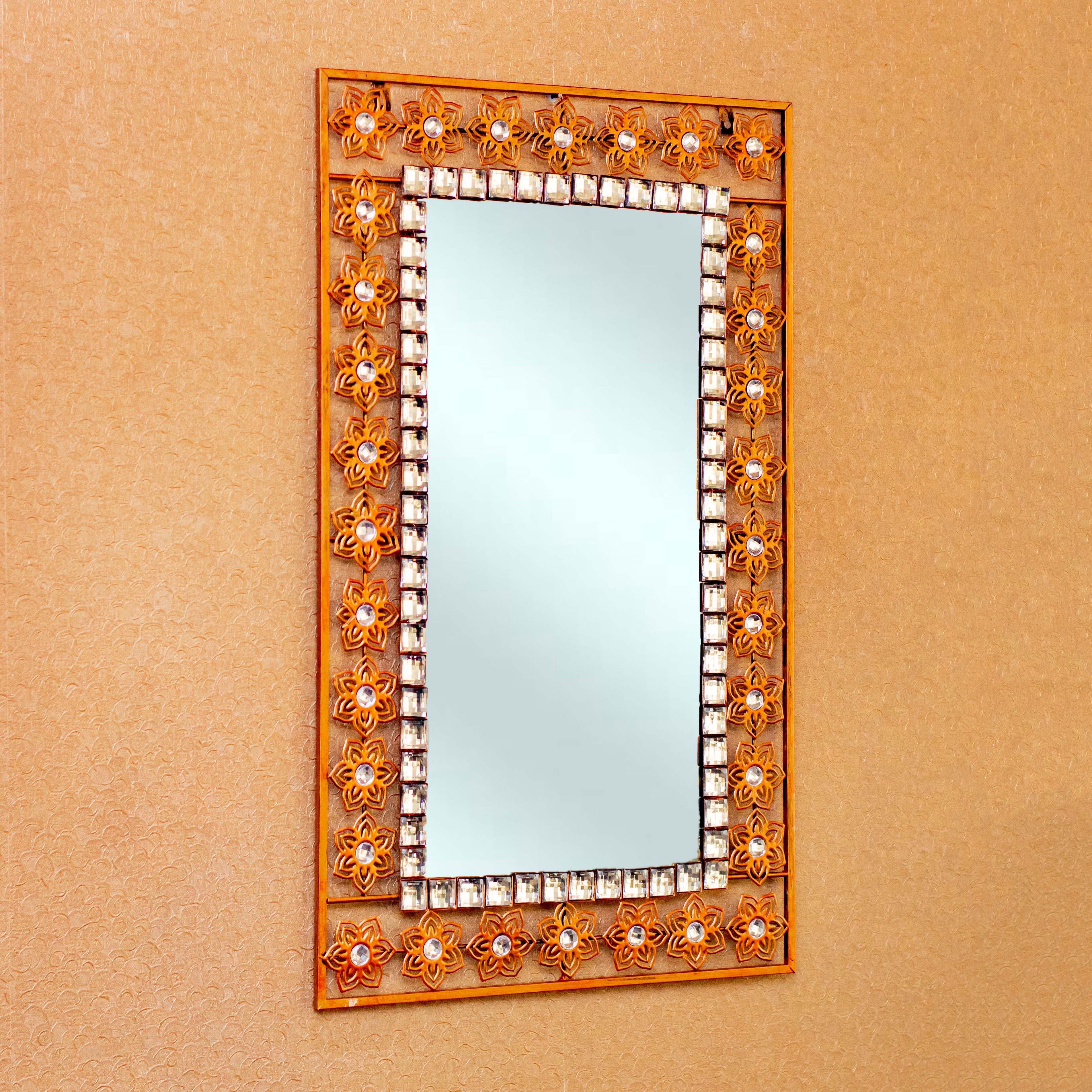 Matte Gold Mirror-31″ high