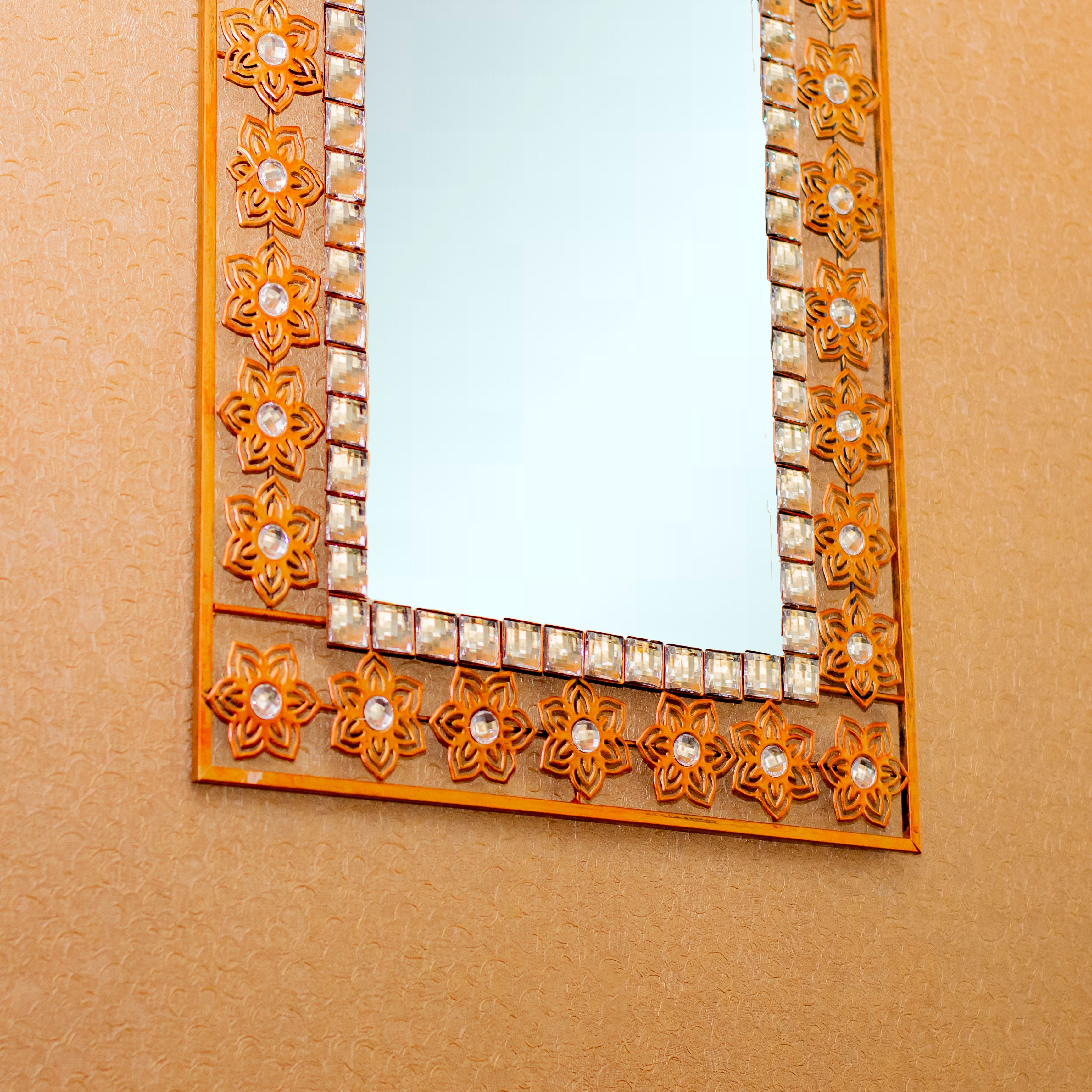 Matte Gold Mirror-31″ high