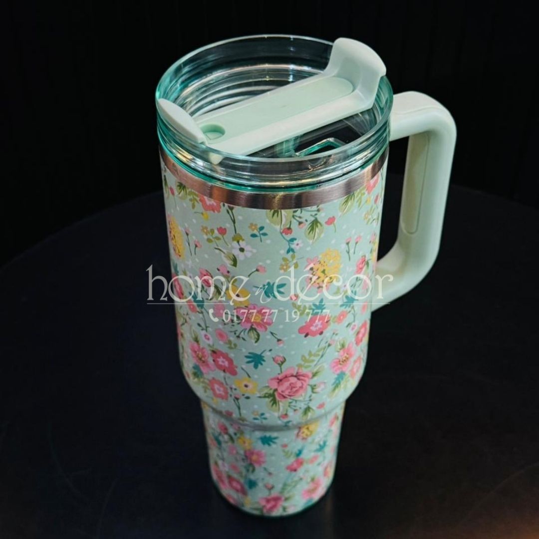 Flip-Straw Car Tumbler Insulated Mug