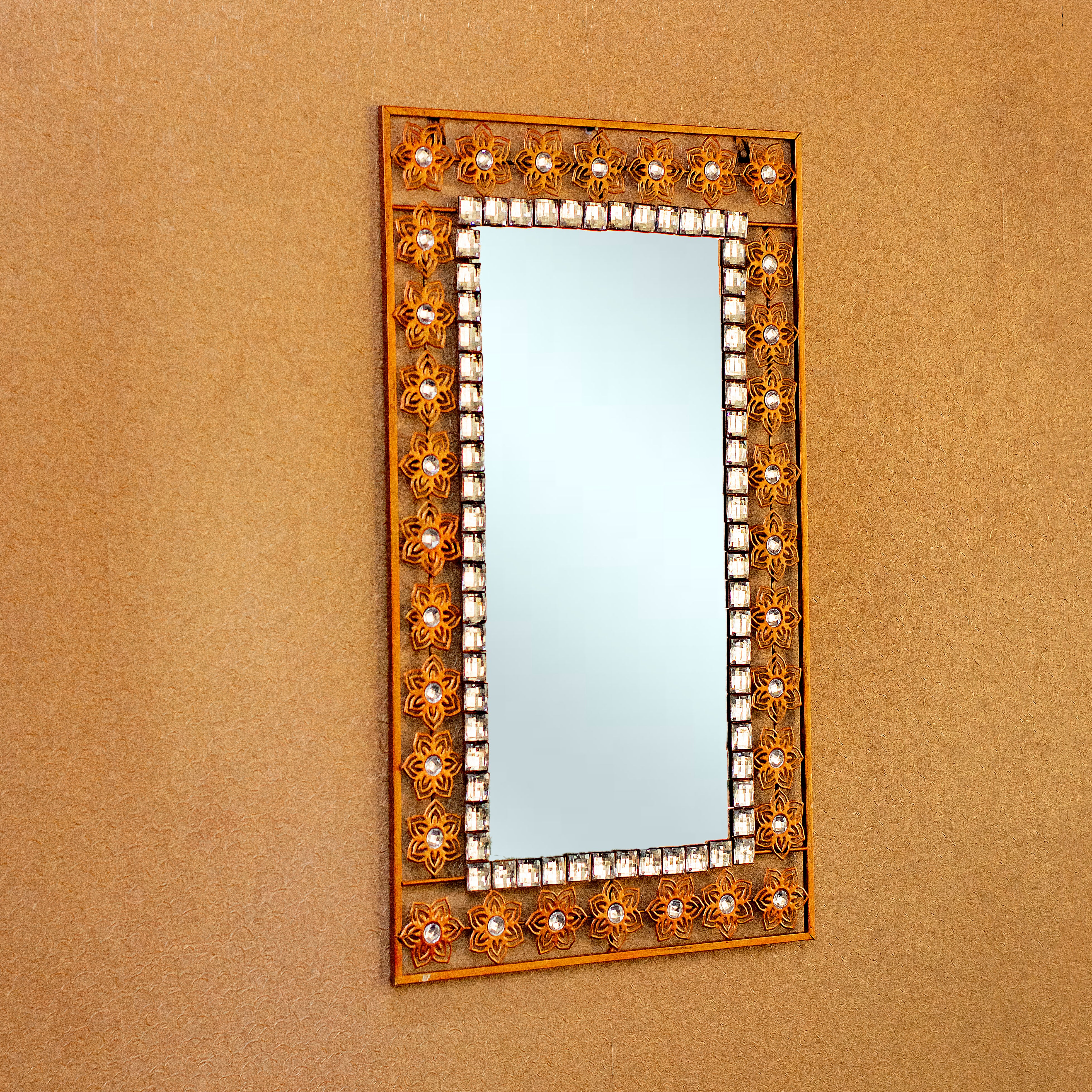 Matte Gold Mirror-31″ high