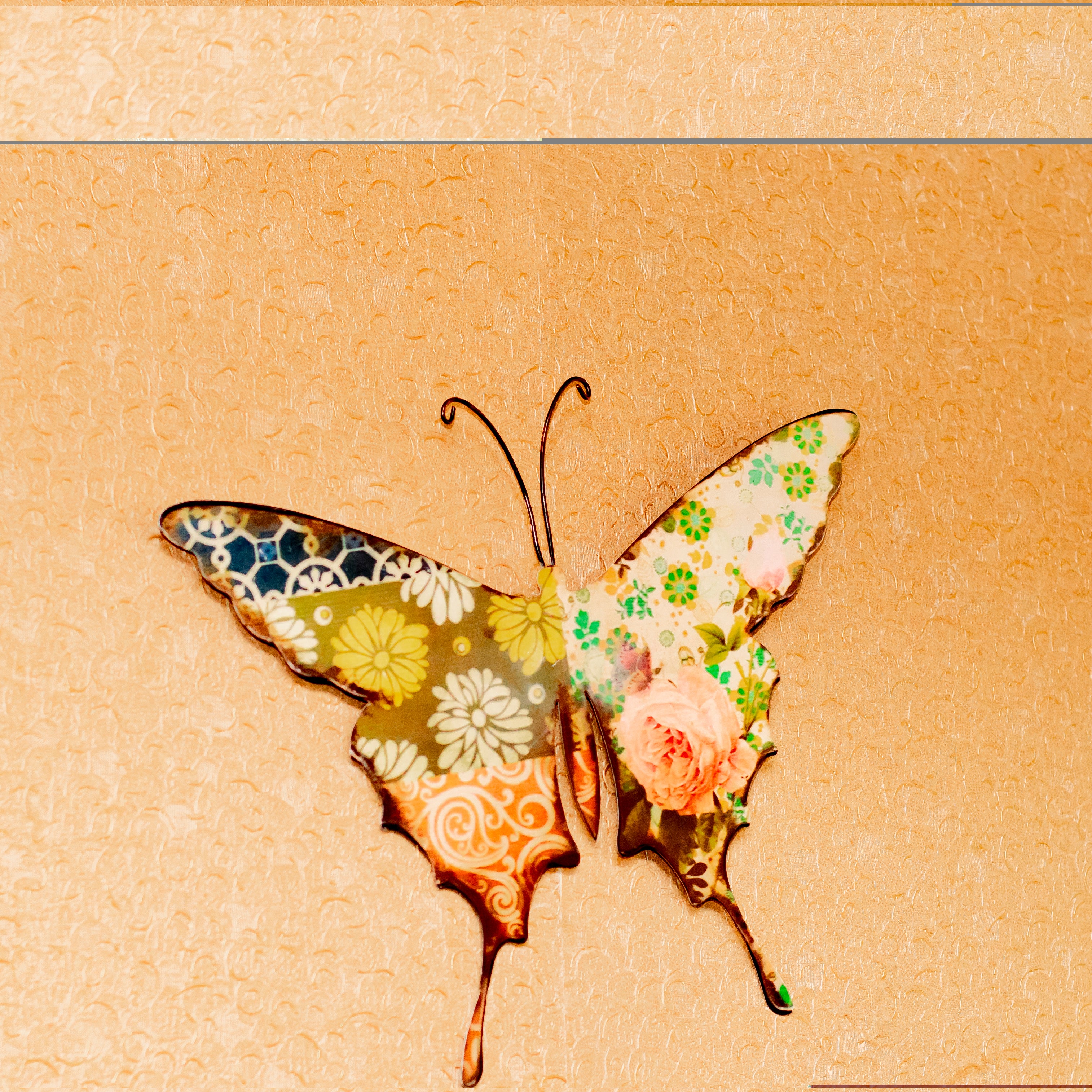 Wall Decor Butterfly Shape – Multicolor