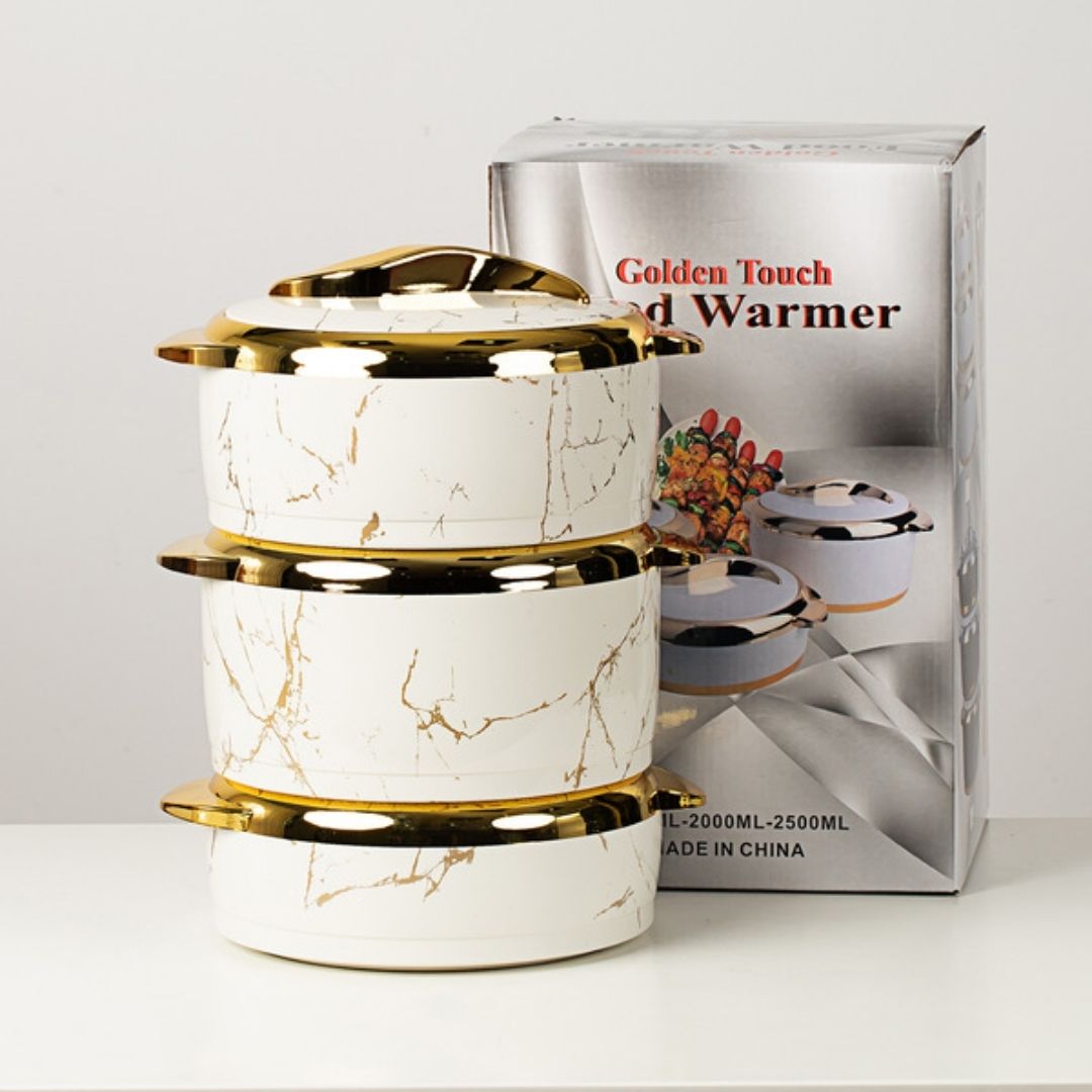 Food Warmer marble color  - 3 different size