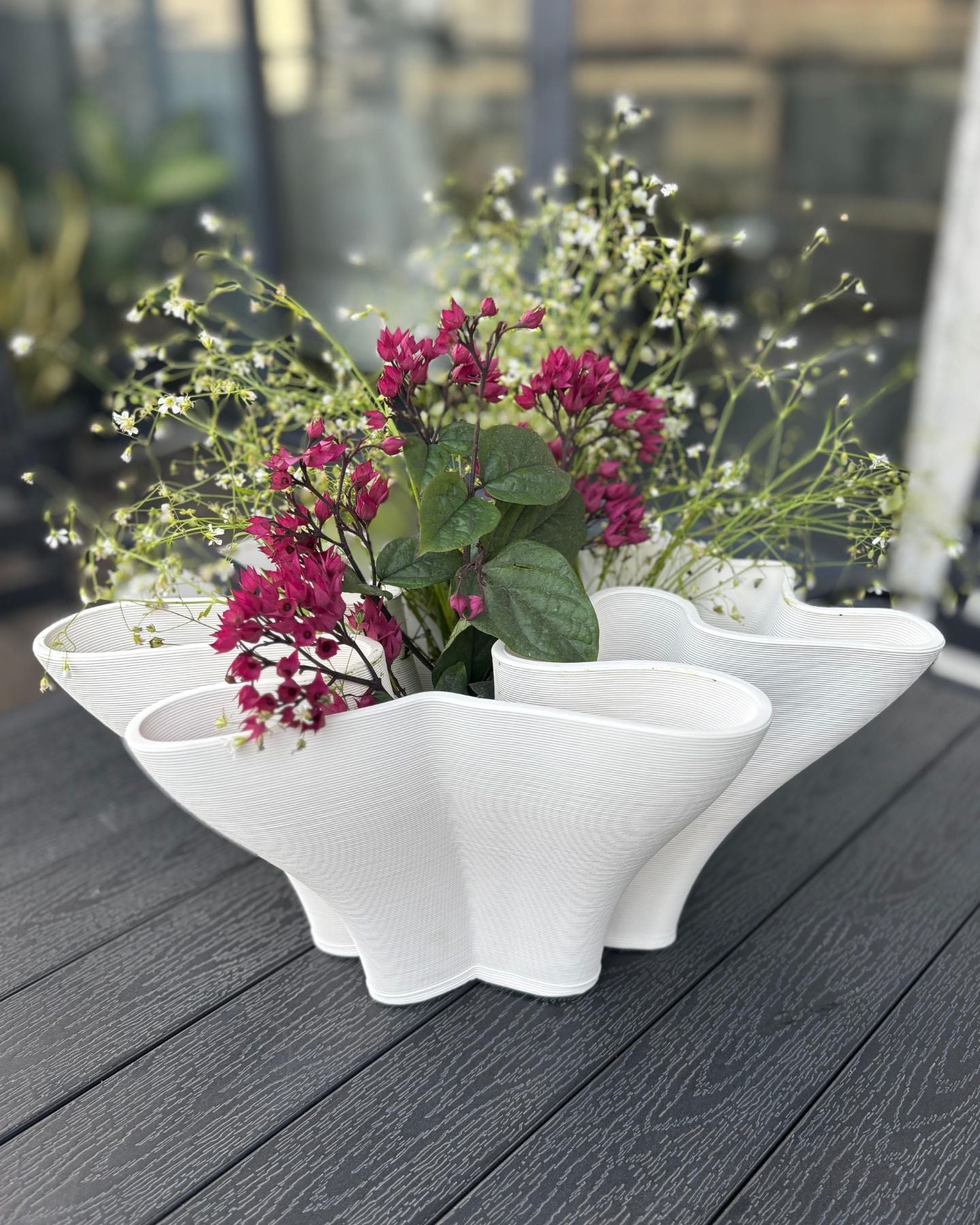 Modern Swirled Ceramic Vase - 2 different size