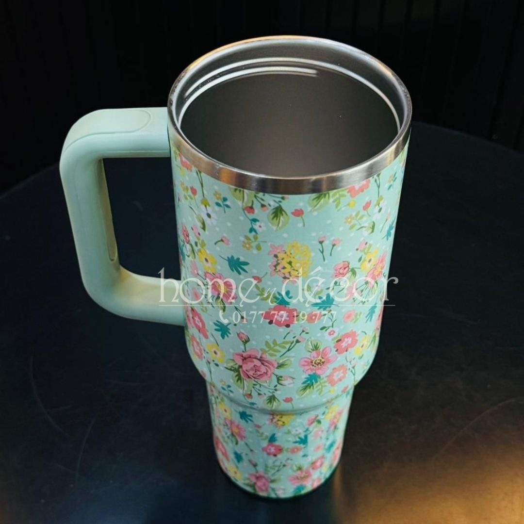 Flip-Straw Car Tumbler Insulated Mug