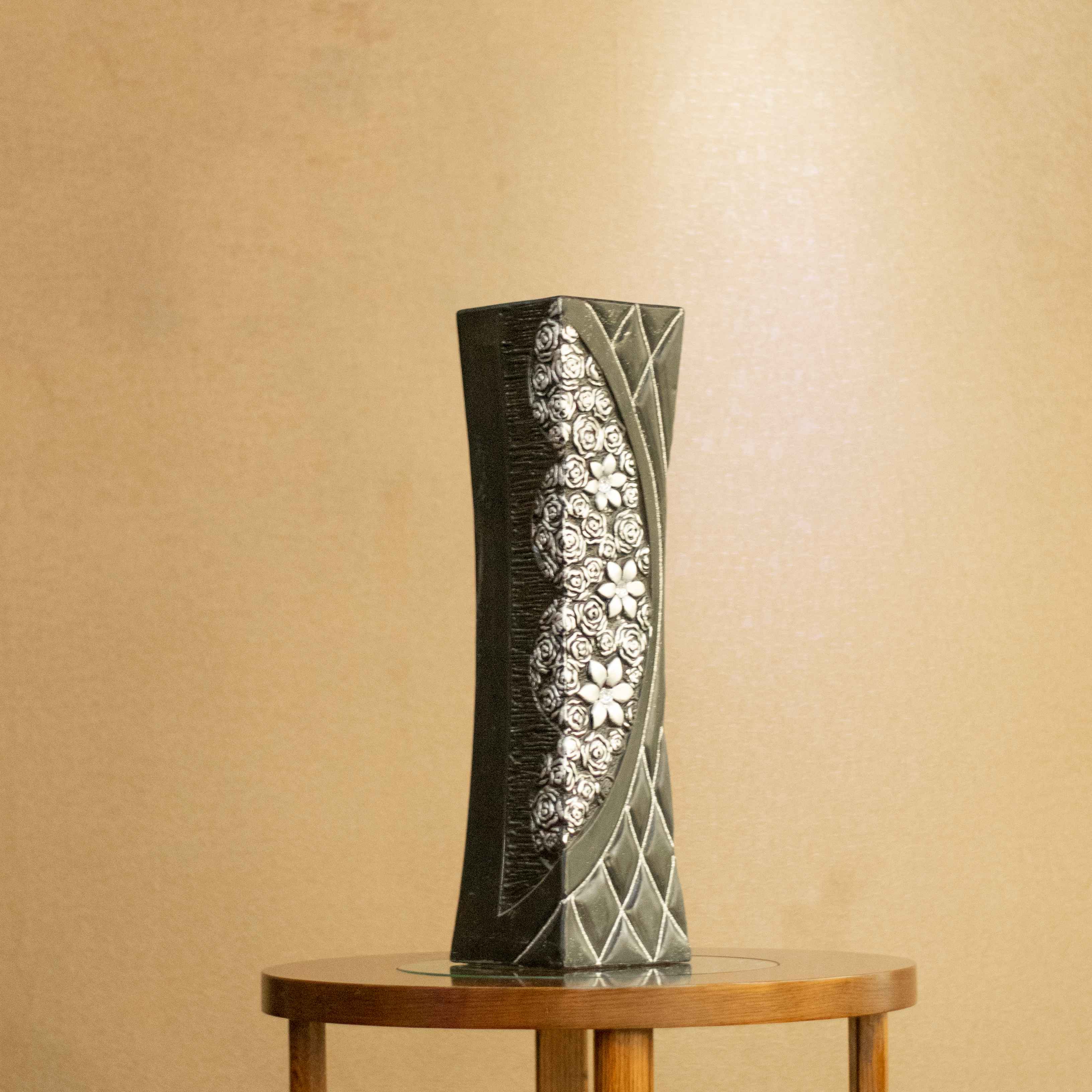 2 ft. tall Black Vase