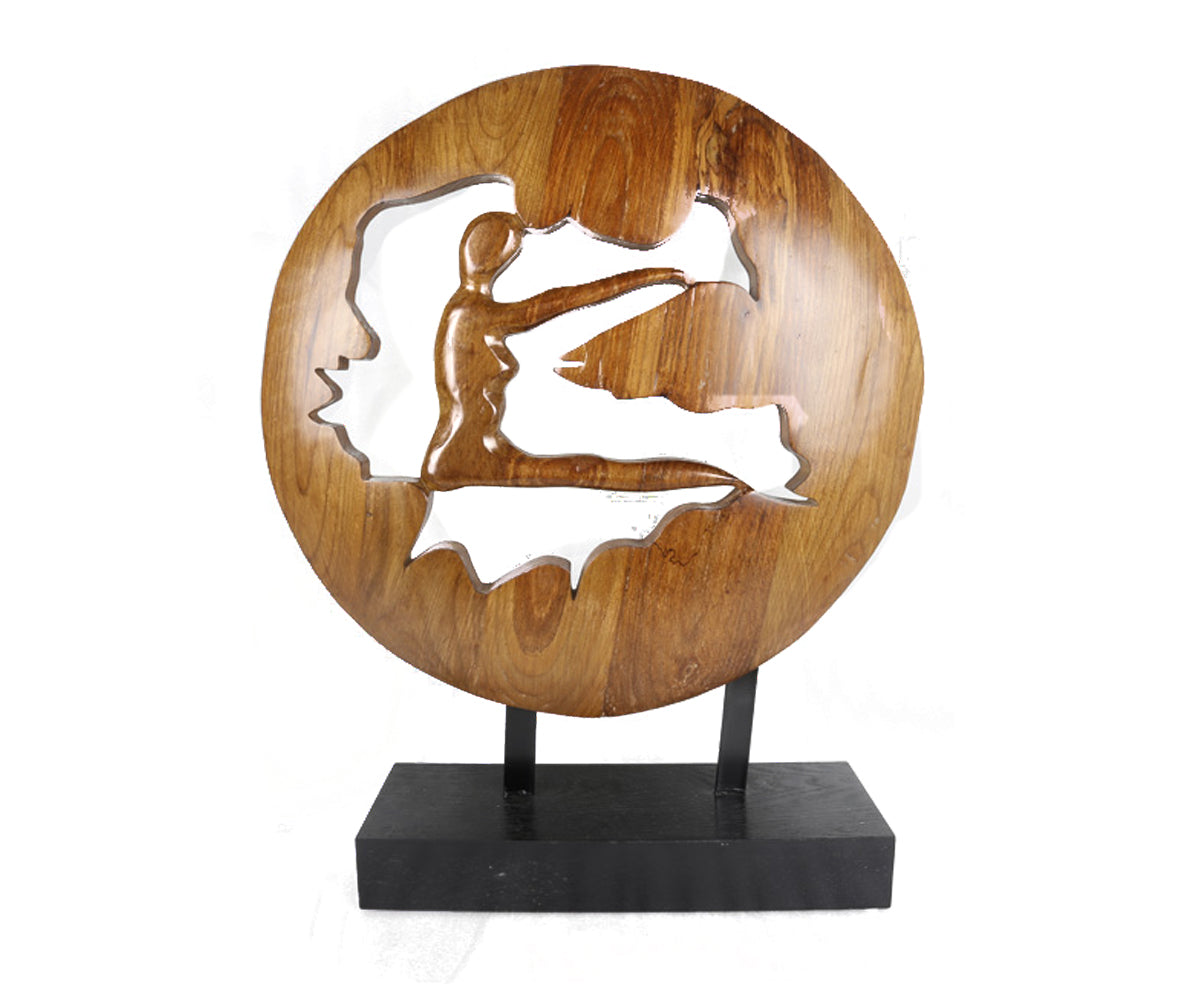 Contemporary Figurine - Wood Brown